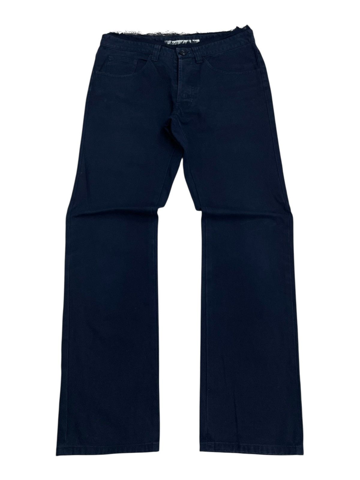 Issey Miyake Sunaokuwahara by Issey Miyake Japan Dark Blue Formal Pants Size US 29 - 1 Thumbnail
