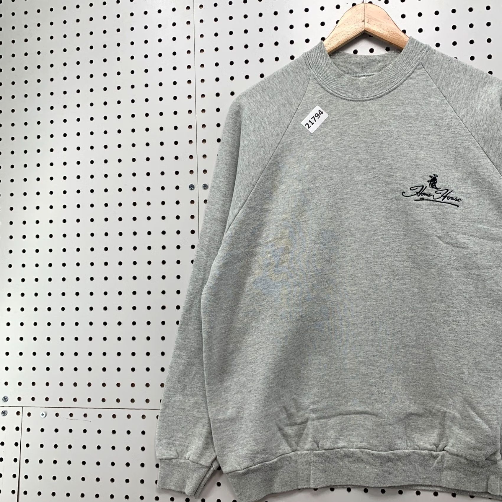 Vintage VINTAGE Homer House Sweatshirt Mens XL Crewneck Long Sleeve Pullover Gray 90s Screen Stars Fleece Size US XL / EU 56 / 4 - 3 Thumbnail