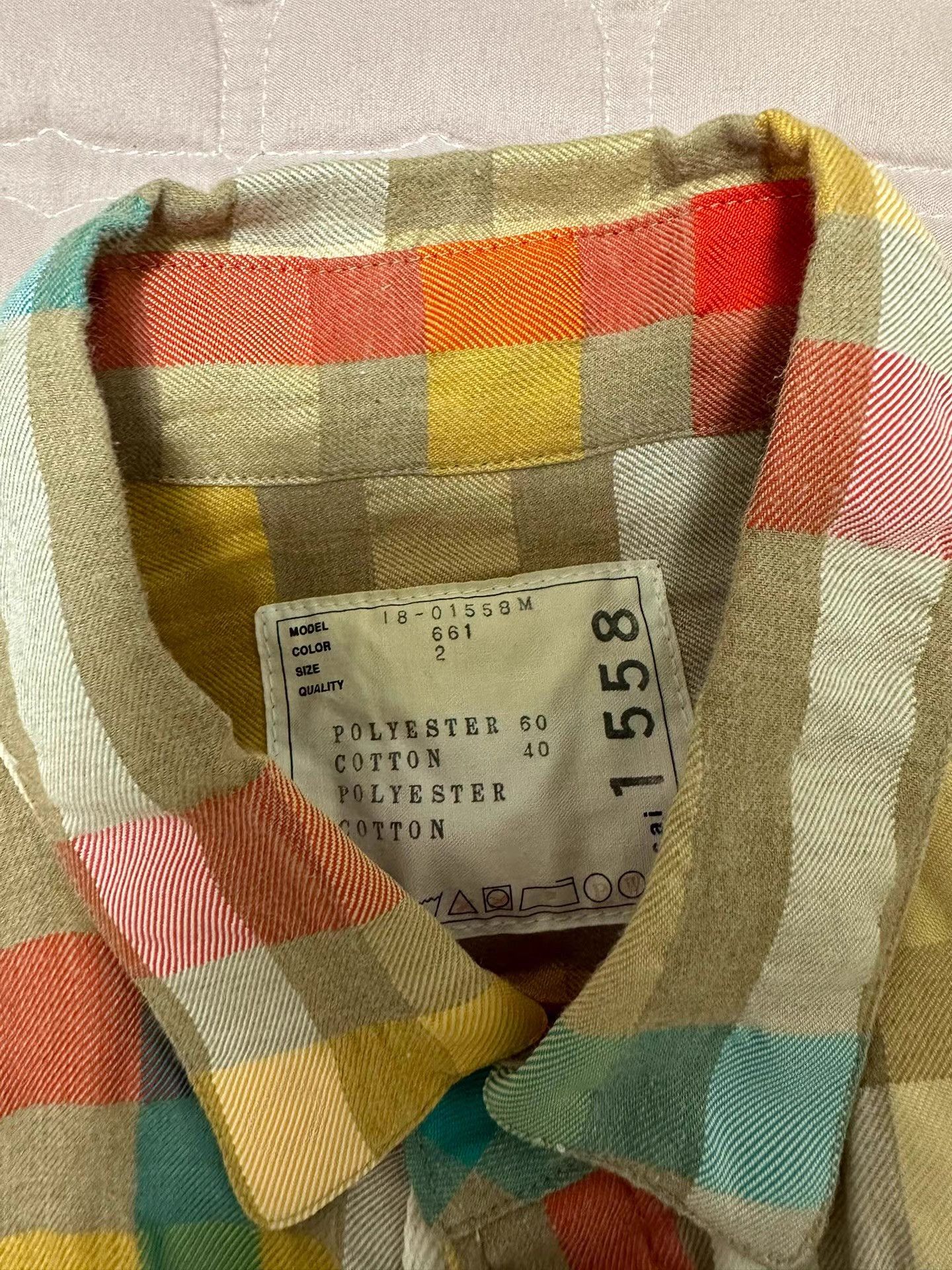 Sacai Acai Color Plaid Short Sleeve Size US M / EU 48-50 / 2 - 3 Thumbnail