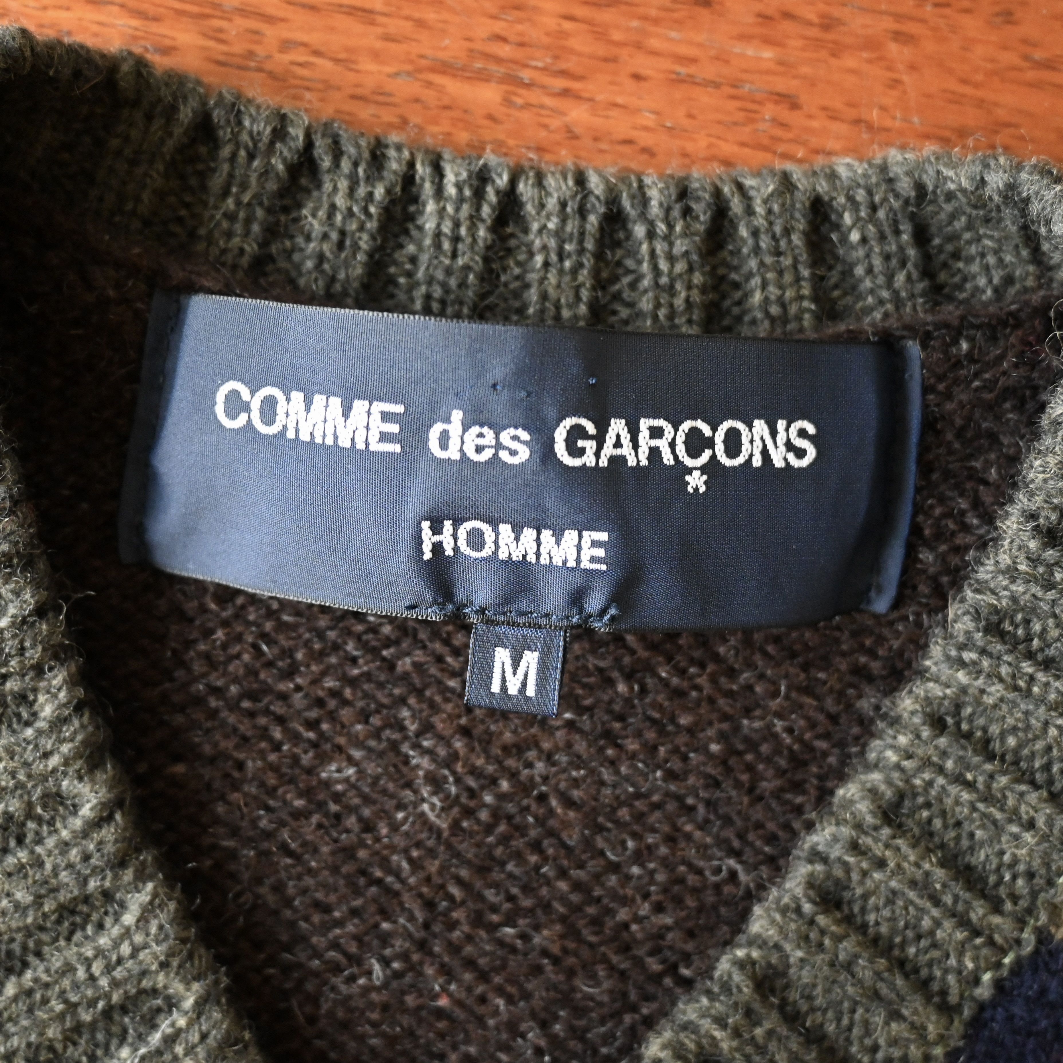 Comme des Garcons Homme AD2007 Comme des Garcons Homme wool docking knit vest Size US M / EU 48-50 / 2 - 7 Thumbnail