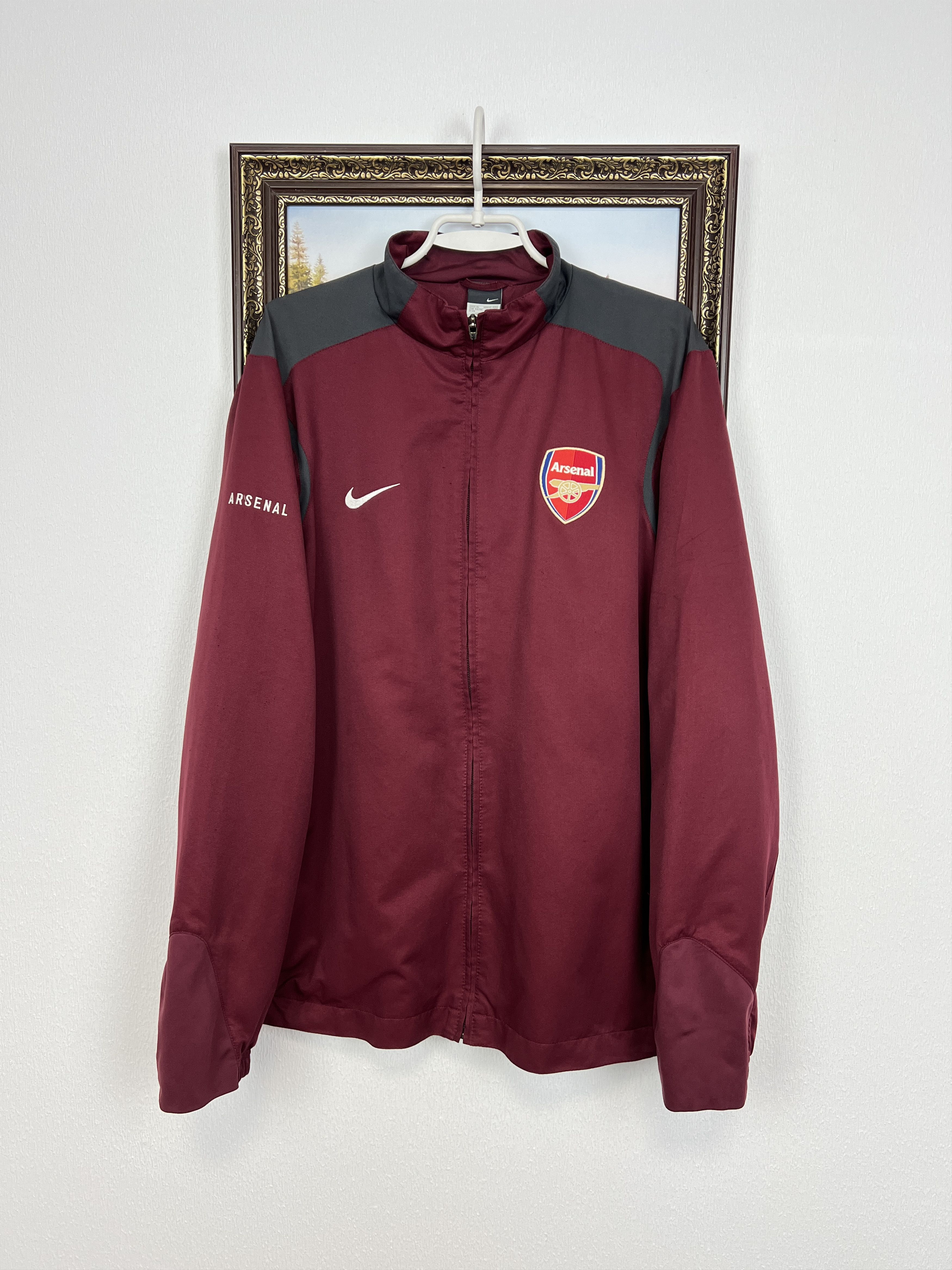 Vintage Nike Arsenal Football Jacket Soccer o2 Track Top