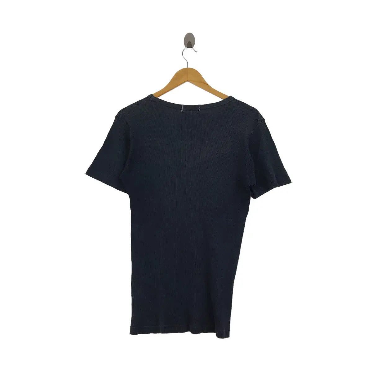 Helmut Lang Vintage 90’ HELMUT LANG Minimalist Design V Neck Tee Shirt Size US XS / EU 42 / 0 - 2 Thumbnail