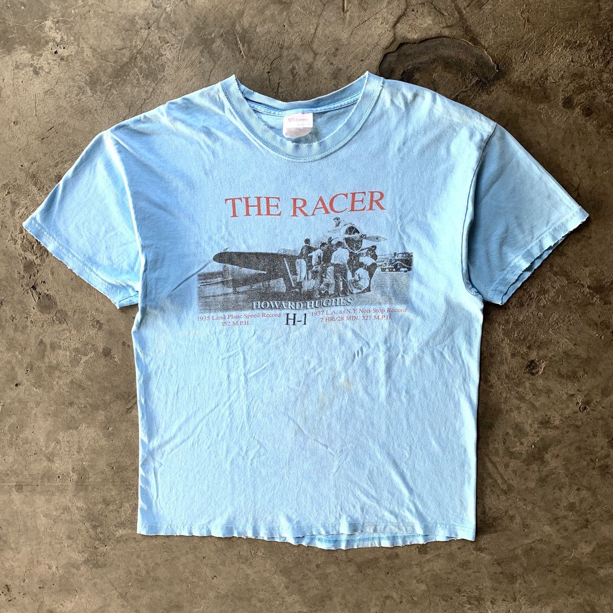Vintage 1990s "Howard Hughes, The Racer" Hanes Tee Size US XL / EU 56 / 4 - 2 Thumbnail