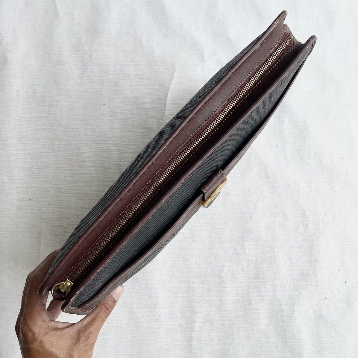 Alfred Dunhill Vintage Dunhill Men Clutch/Document Case A4 Size Size ONE SIZE - 4 Thumbnail