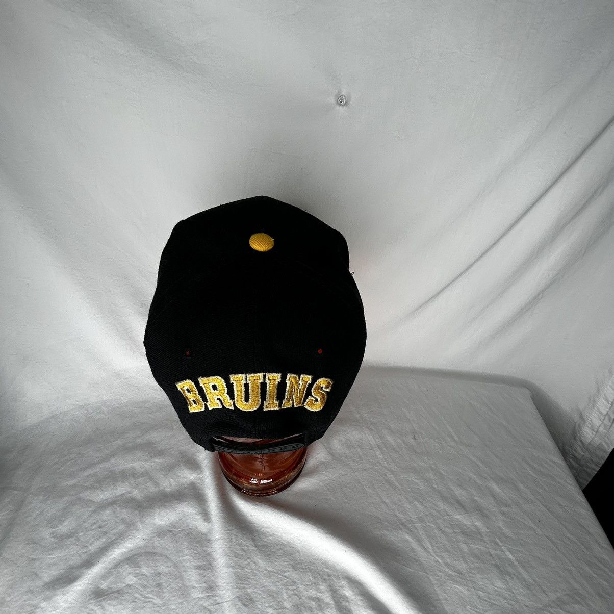 NHL Vtg Boston Bruins Plain Logo Snapback Hat Cap 90s NHL Hockey Size ONE SIZE - 4 Thumbnail