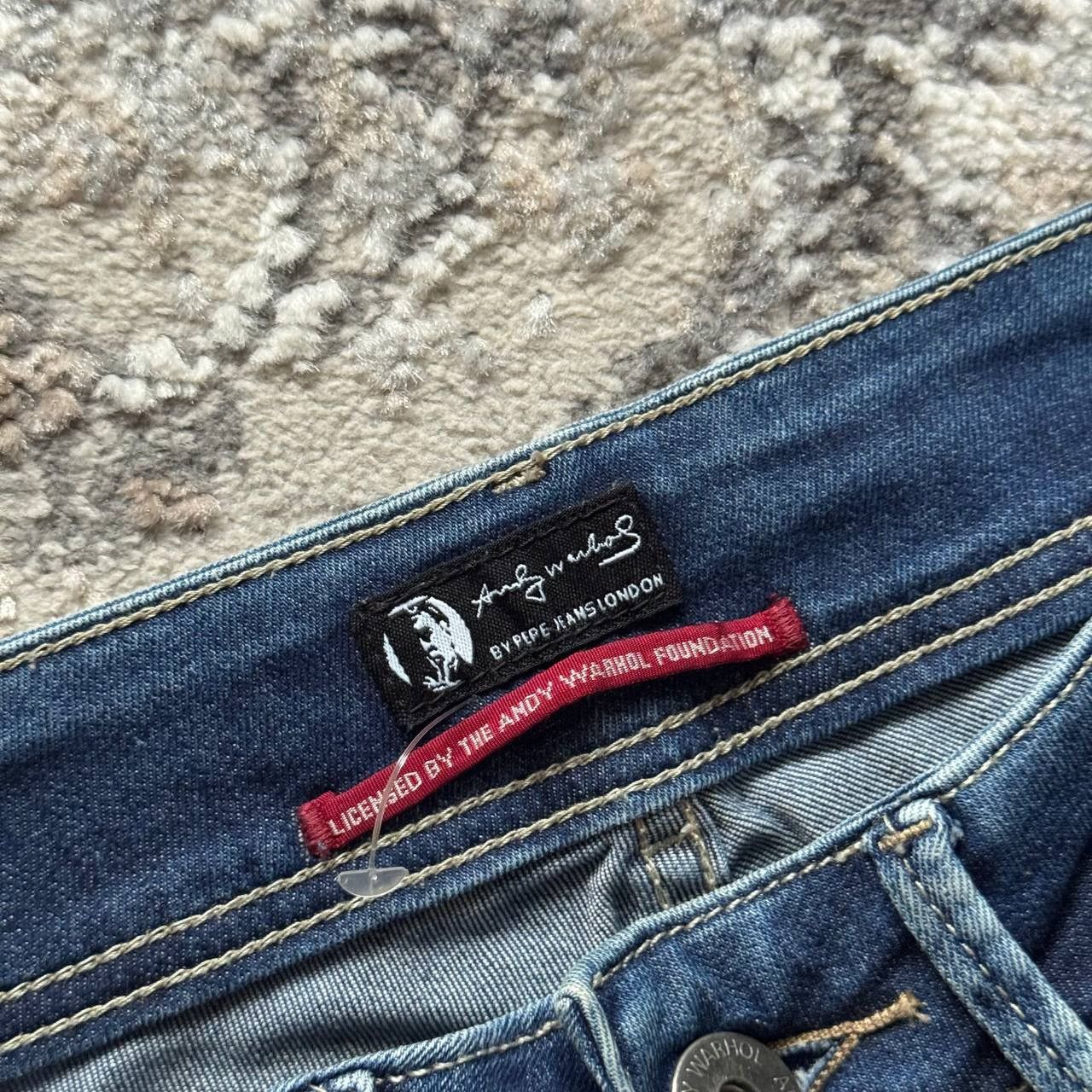 Andy Warhol Andy Warhol Pepe Jeans Crazy Distressed Washed Denim Jeans Size US 26 / EU 42 - 7 Thumbnail