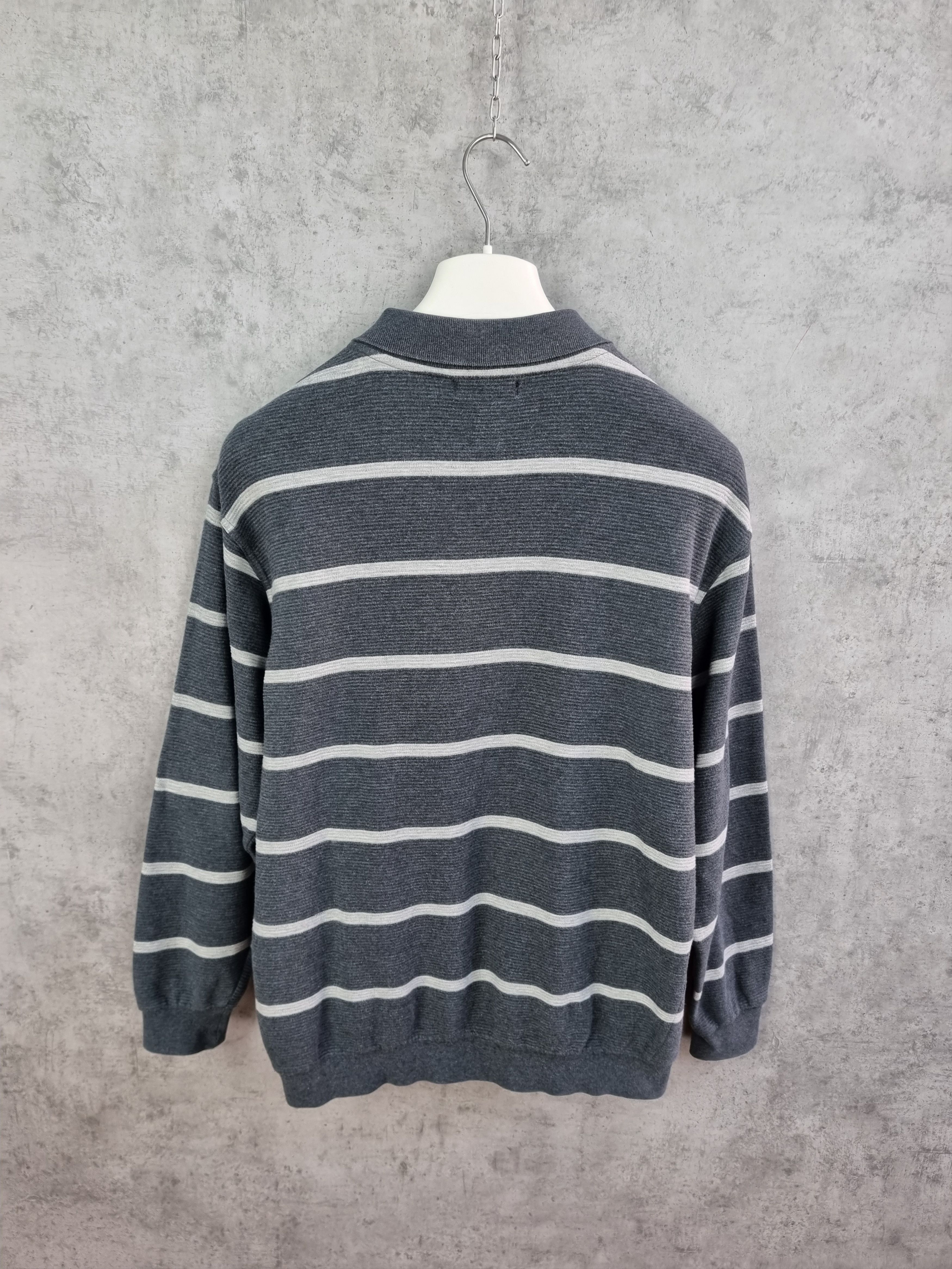 Vintage × Yves Saint Laurent 90s Yves Saint Laurent Pour Homme Striped Sweater Size US L / EU 52-54 / 3 - 15 Thumbnail