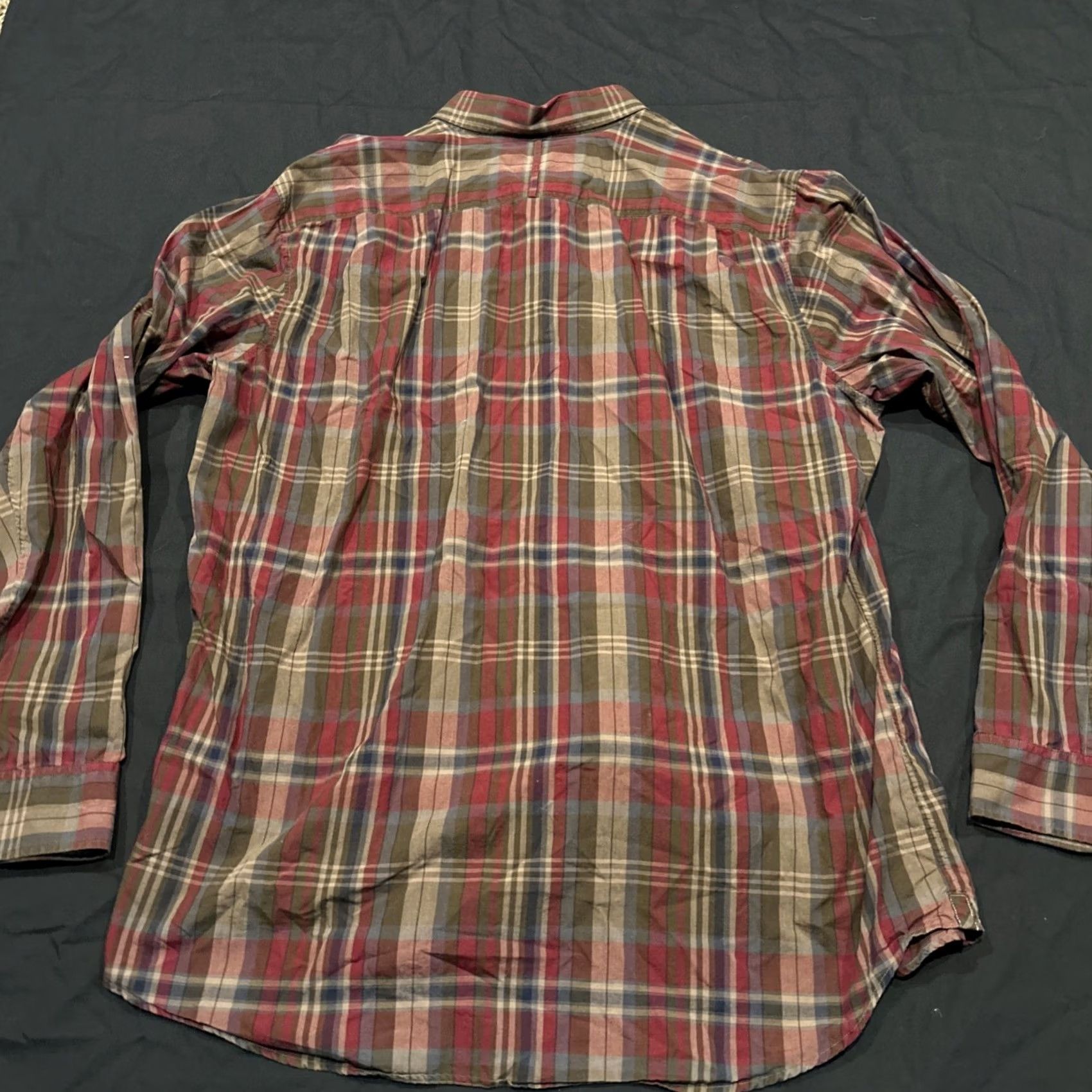 Banana Republic Banana Republic Shirt XL Button-Down Long Sleeve Plaid Cotton Knit Men’s Regular Multicolor Tie-Dye? Size US XL / EU 56 / 4 - 3 Thumbnail