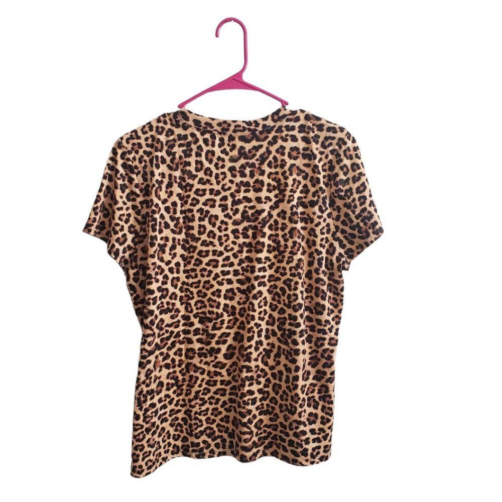 Designer CT674 INC Animal Print Short Sleeve T-shirt L Size L / US 10 / IT 46 - 2 Thumbnail