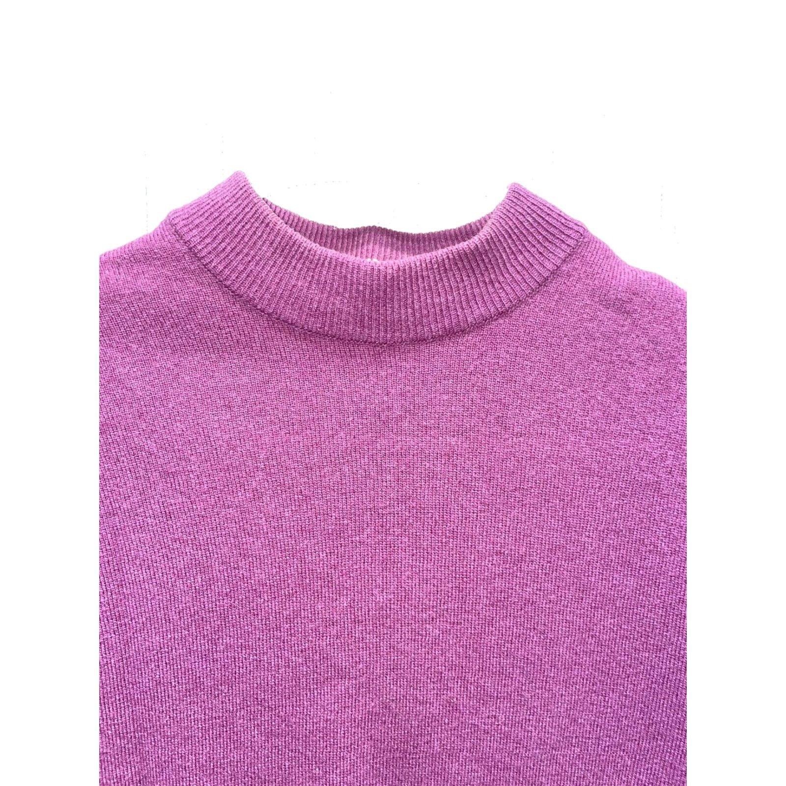 Vintage VINTAGE Murray Bros Purple Lambswool Mock Neck Sweater Womens M Scotland 100% Pure Pullover Size M / US 6-8 / IT 42-44 - 2 Thumbnail