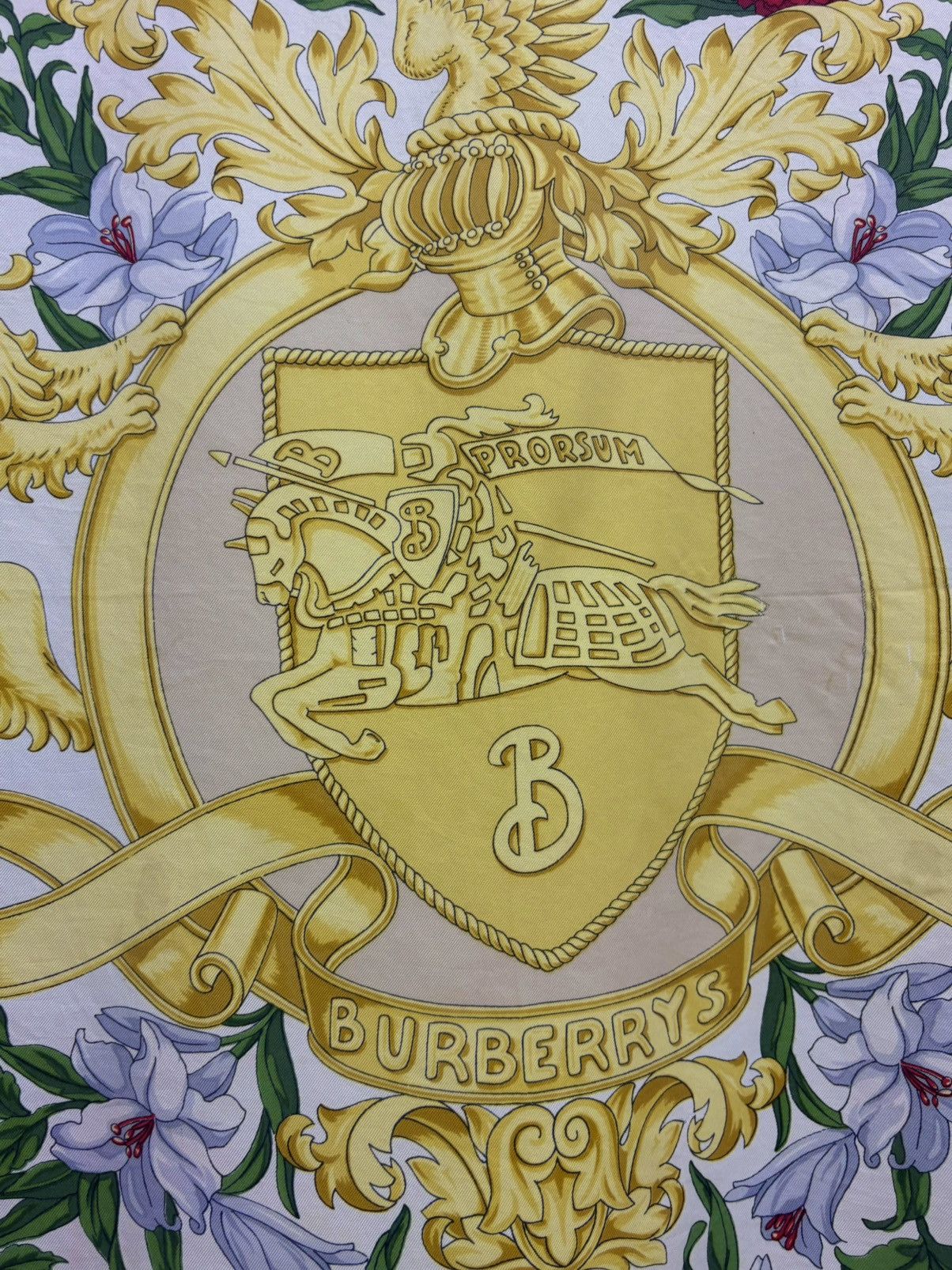 Burberry 90s Burberry Prorsum Golden Horse and Lion print silk scarf Size ONE SIZE - 6 Thumbnail