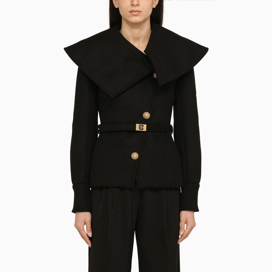 image of Balmain O1D2Blof0124 Jacket In Black, Women's (Size XS)