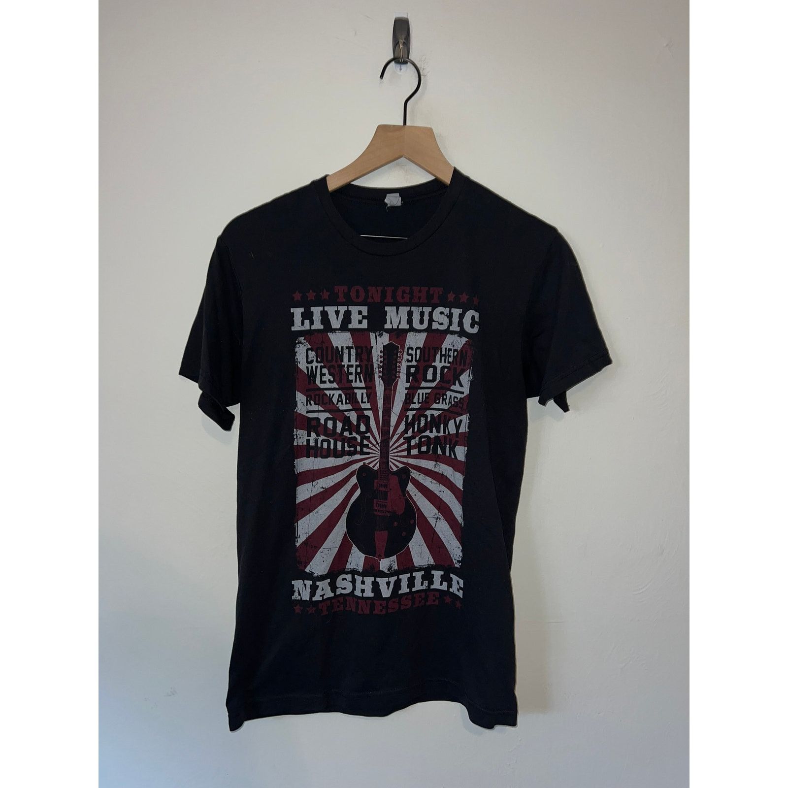 Tultex Women's Nashville Shirt Road House Tee Medium Live Music Size M / US 6-8 / IT 42-44 - 1 Thumbnail