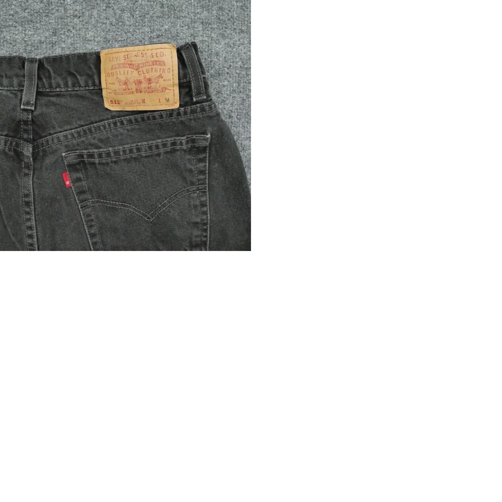 Levi's VINTAGE Levi's 512 Jeans Womens 14 31x24 Black Faded Cropped Tapered 90s Distressed Jeans Mens? Womens, 90s, 14, Black, Denim, Casual Size 24" / US 00 / IT 34 - 9 Thumbnail
