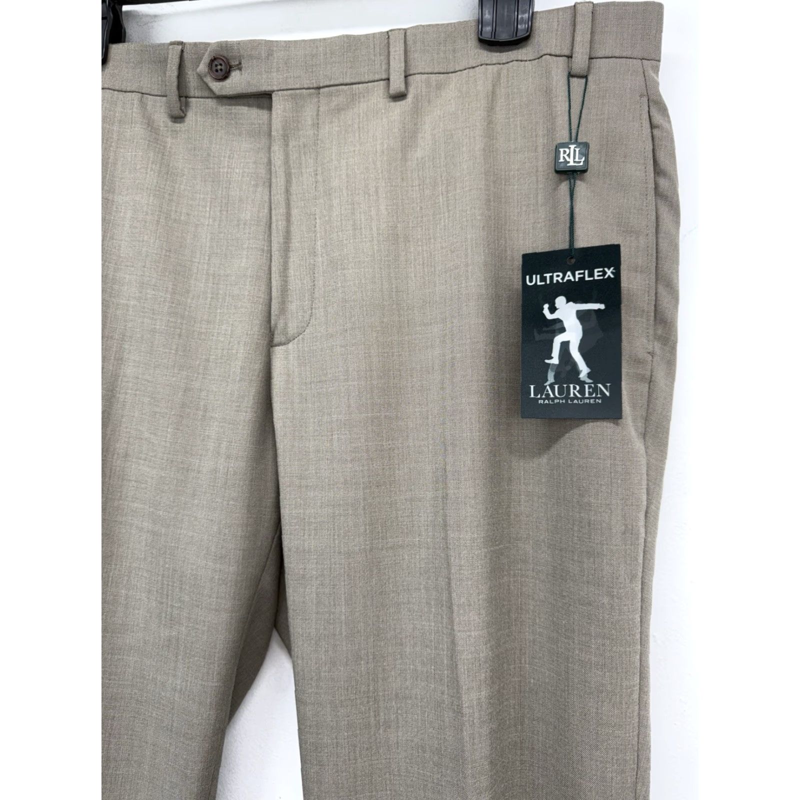 slim fit dress slacks Lauren Ralph Lauren Mens Check Classic Fit Dress Pants Navy Size 34x30