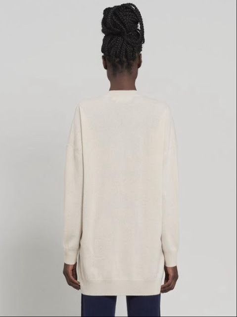 Marni o1w1db11024 Cashmere Knit Sweater in Beige Size L / US 10 / IT 46 - 2 Thumbnail