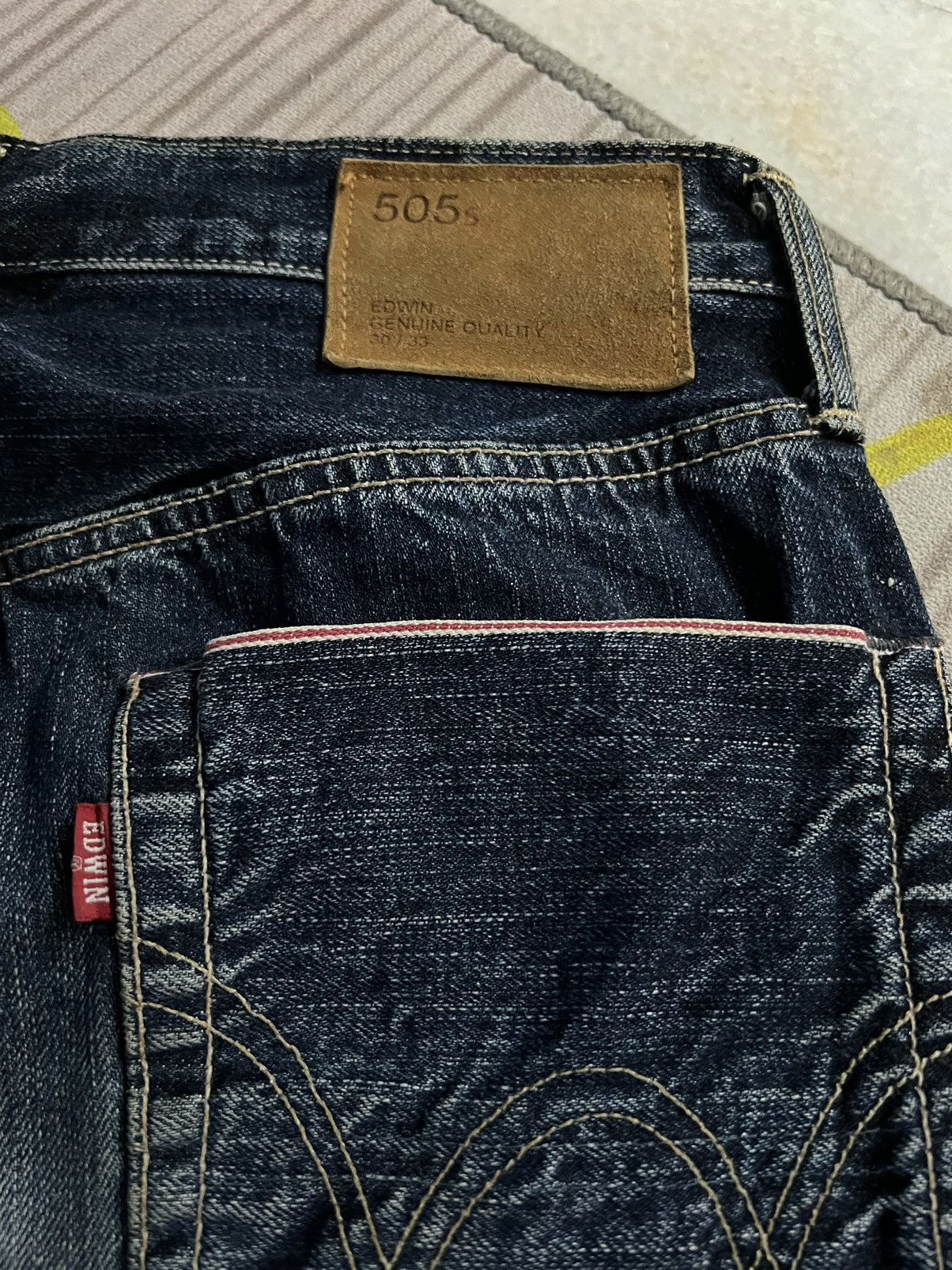 Edwin × If Six Was Nine VINTAGE EDWIN 505s REDLINE DISTRESSED JEANS Size US 29 - 8 Thumbnail