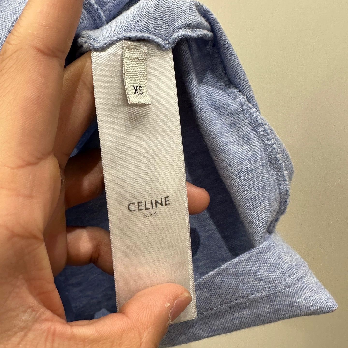 Celine Celine Triomphe Logo Cotton Cami Top XS Size XS / US 0-2 / IT 36-38 - 4 Thumbnail