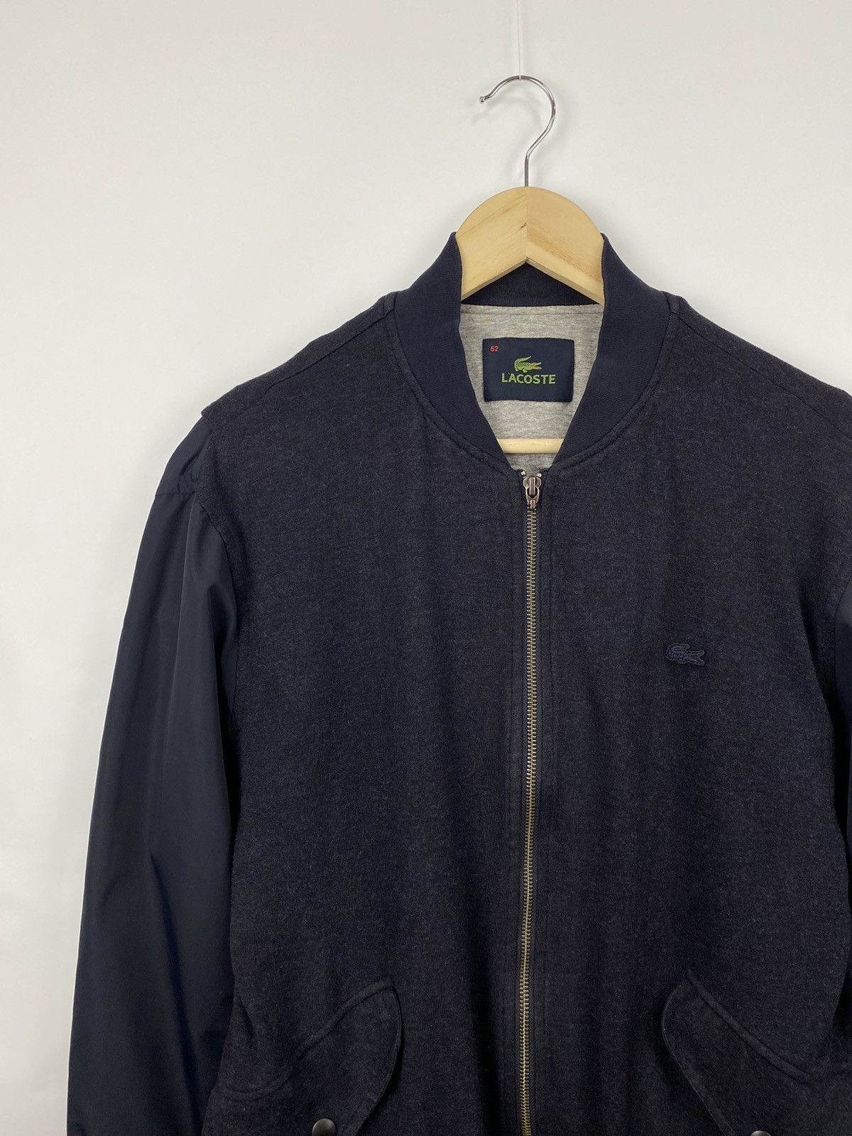 Lacoste 🇮🇹 Vintage 80s Lacoste Zip Bomber college style hype rare Y2K Size US M / EU 48-50 / 2 - 2 Thumbnail