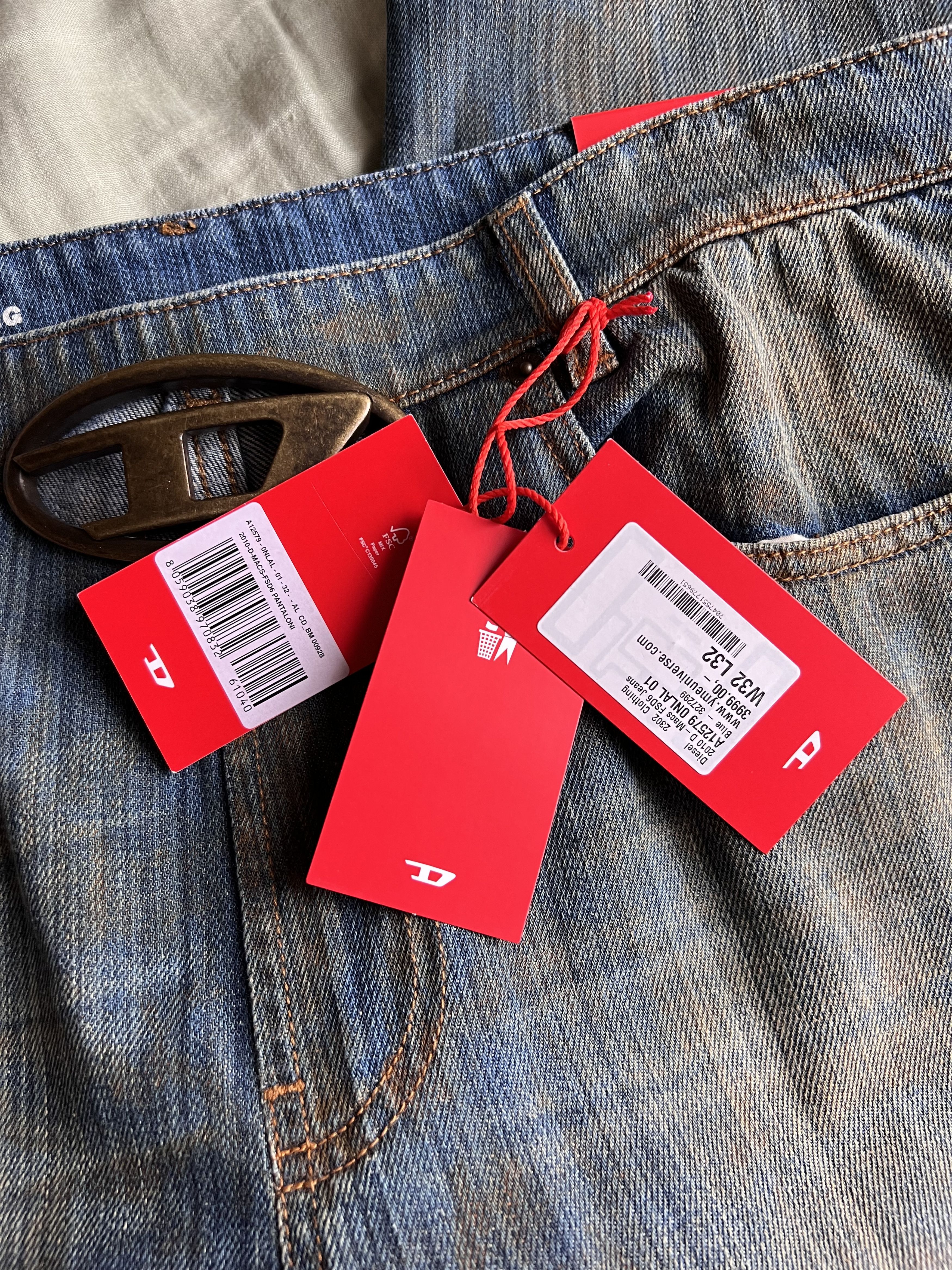 Diesel Diesel 2010 D-Macs FSD6 Denim Jeans Size US 32 / EU 48 - 6 Thumbnail