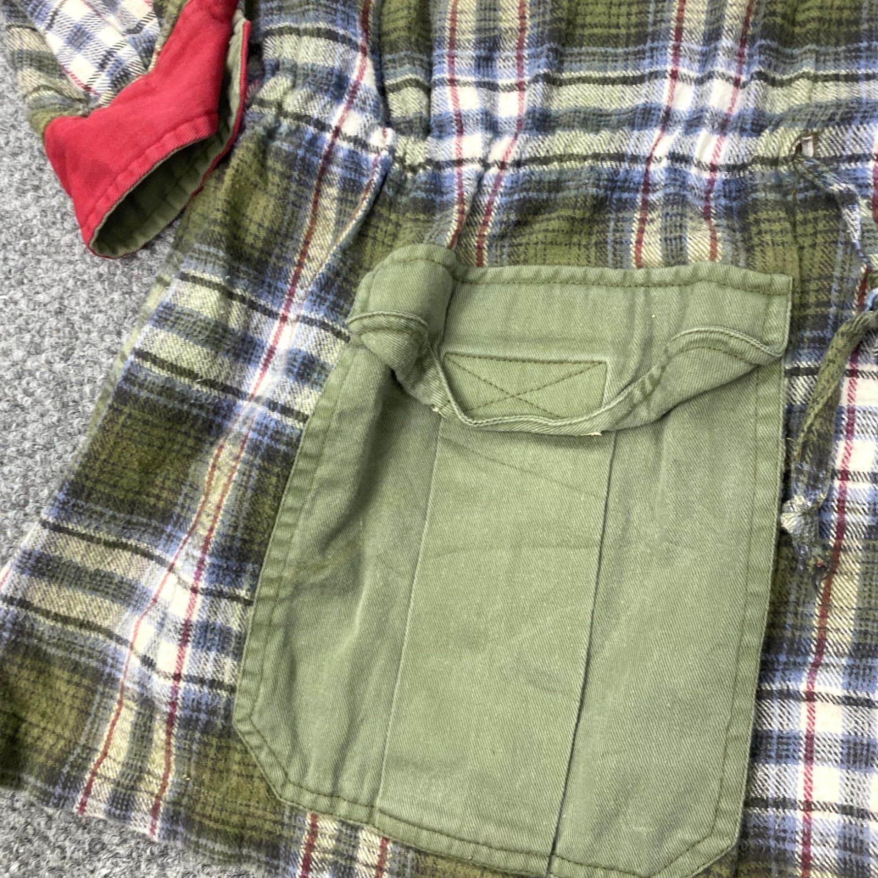 Vintage HIGH ADVANTAGE Vintage Military Jacket Womens 18 Green Plaid Flannel Outdoor Fall Spring Size XXL / US 16-18 / IT 52-54 - 7 Thumbnail