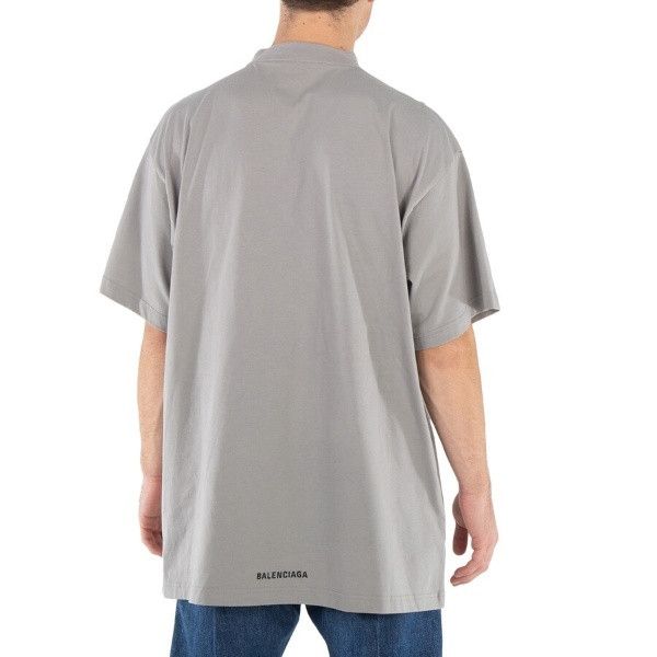 Balenciaga o1bcso1str1224 Oversized T-Shirt in Grey/Black Size US XL / EU 56 / 4 - 4 Thumbnail