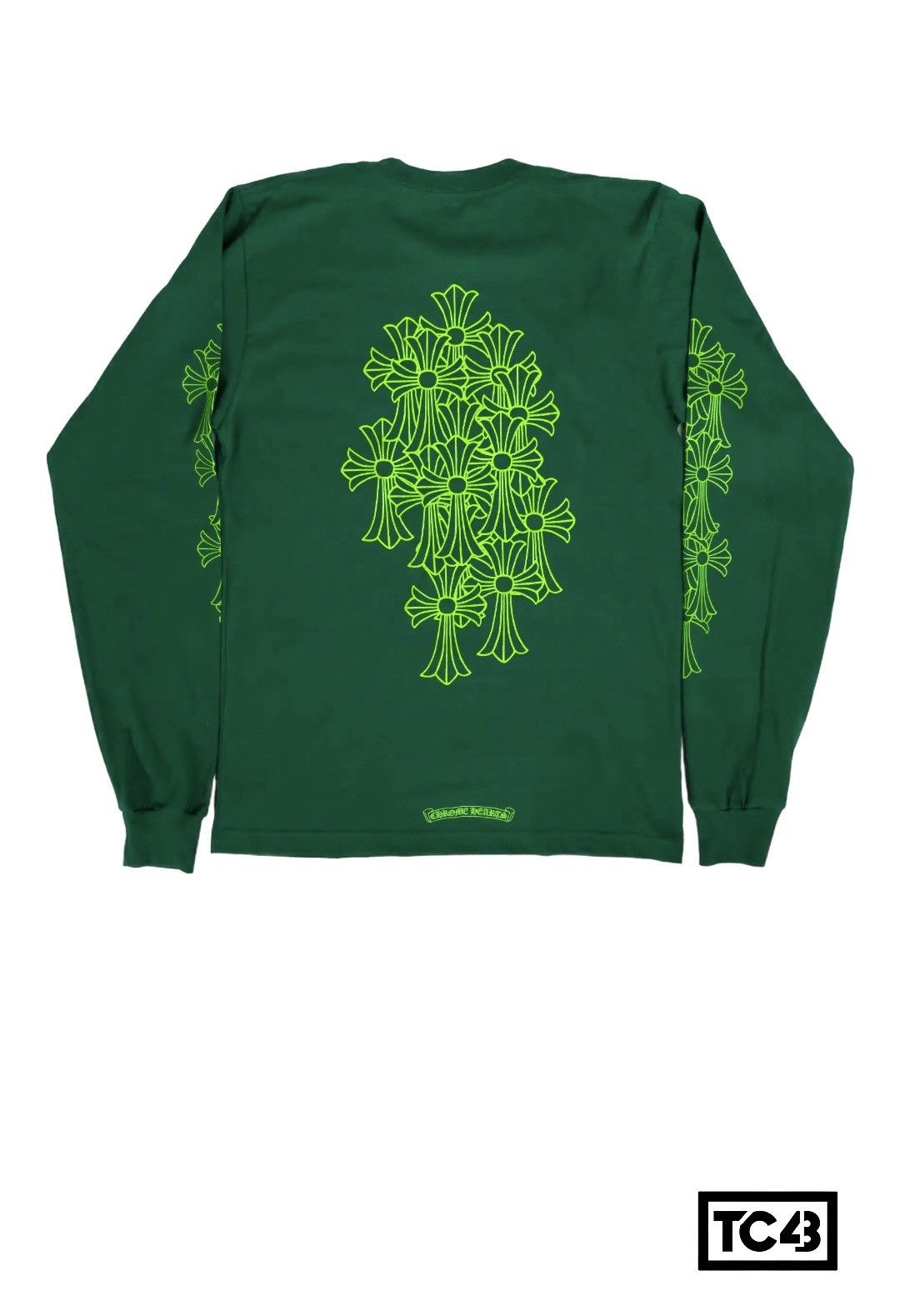 【Chrome Hearts】Cemetery Cross Long Sleeve★長袖 Chrome Hearts Tonal Scroll Label Cemetery Cross Long Sleeve