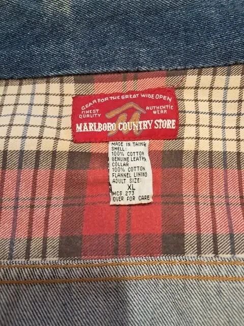 Marlboro Classics Vintage Malboro Denim Jacket XL Size US XL / EU 56 / 4 - 4 Thumbnail