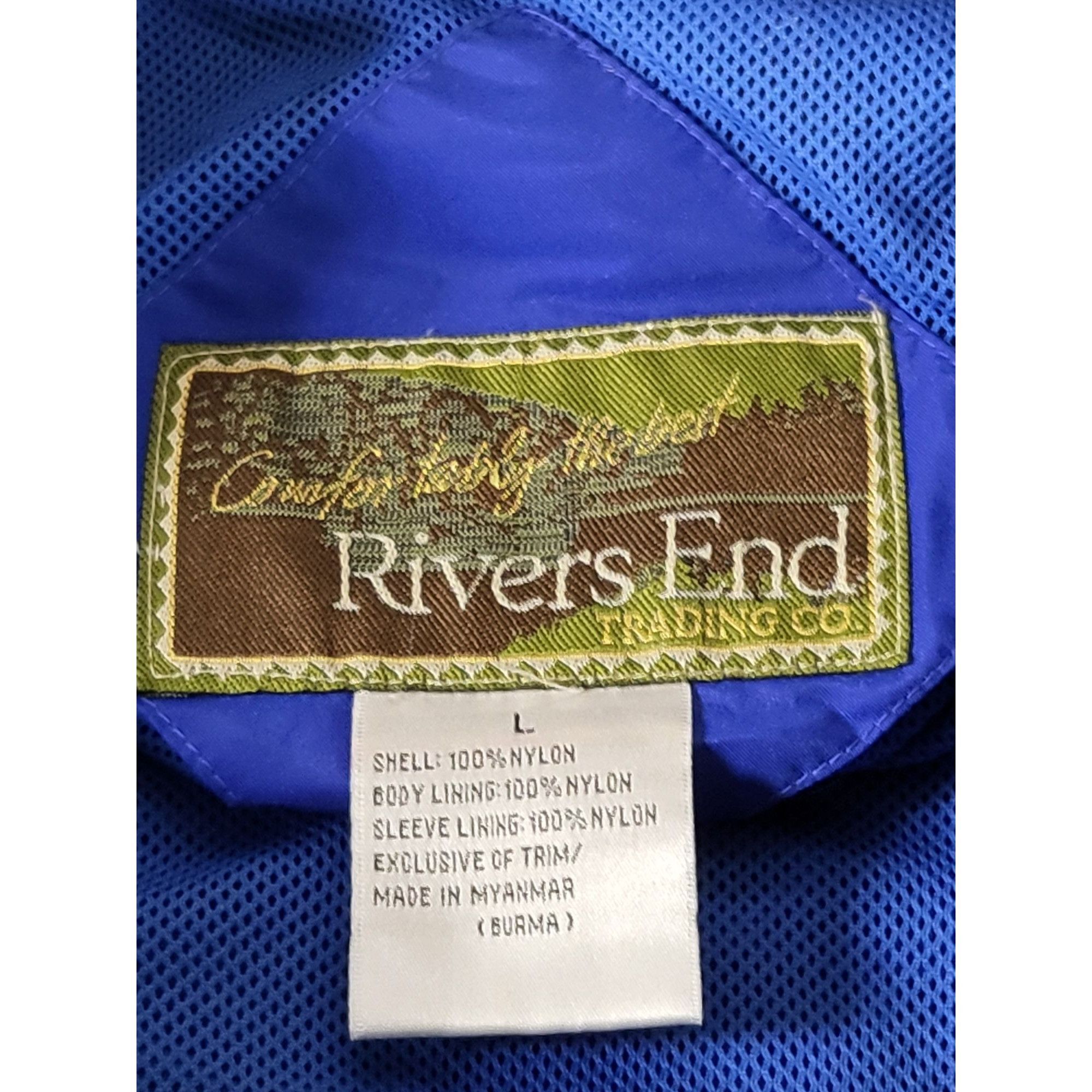 Microsoft Microsoft Rivers End Dry Wear Jacket Men Sz L Blue Black Wat Size US L / EU 52-54 / 3 - 7 Thumbnail