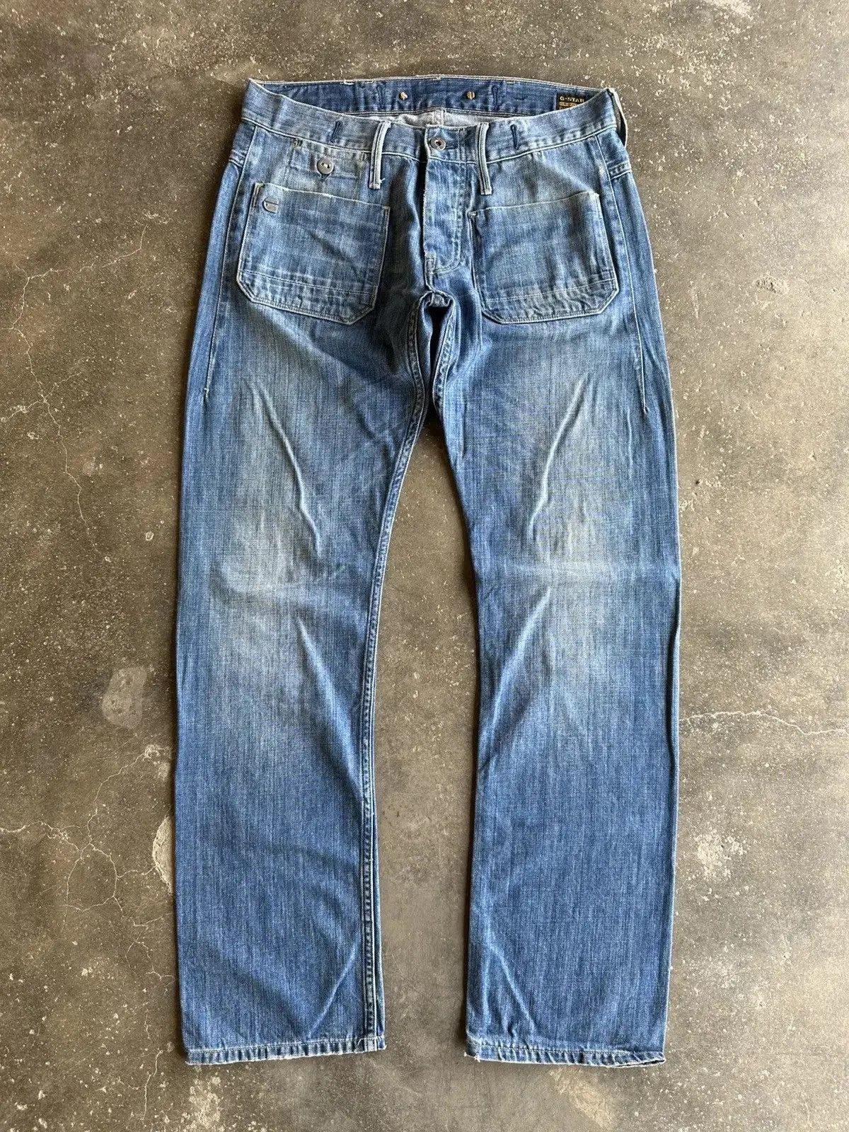 Vintage SICKS 💥💥 VINTAGE G-STAR RAW DENIM SAILOR PANTS Size US 31 - 1 Thumbnail