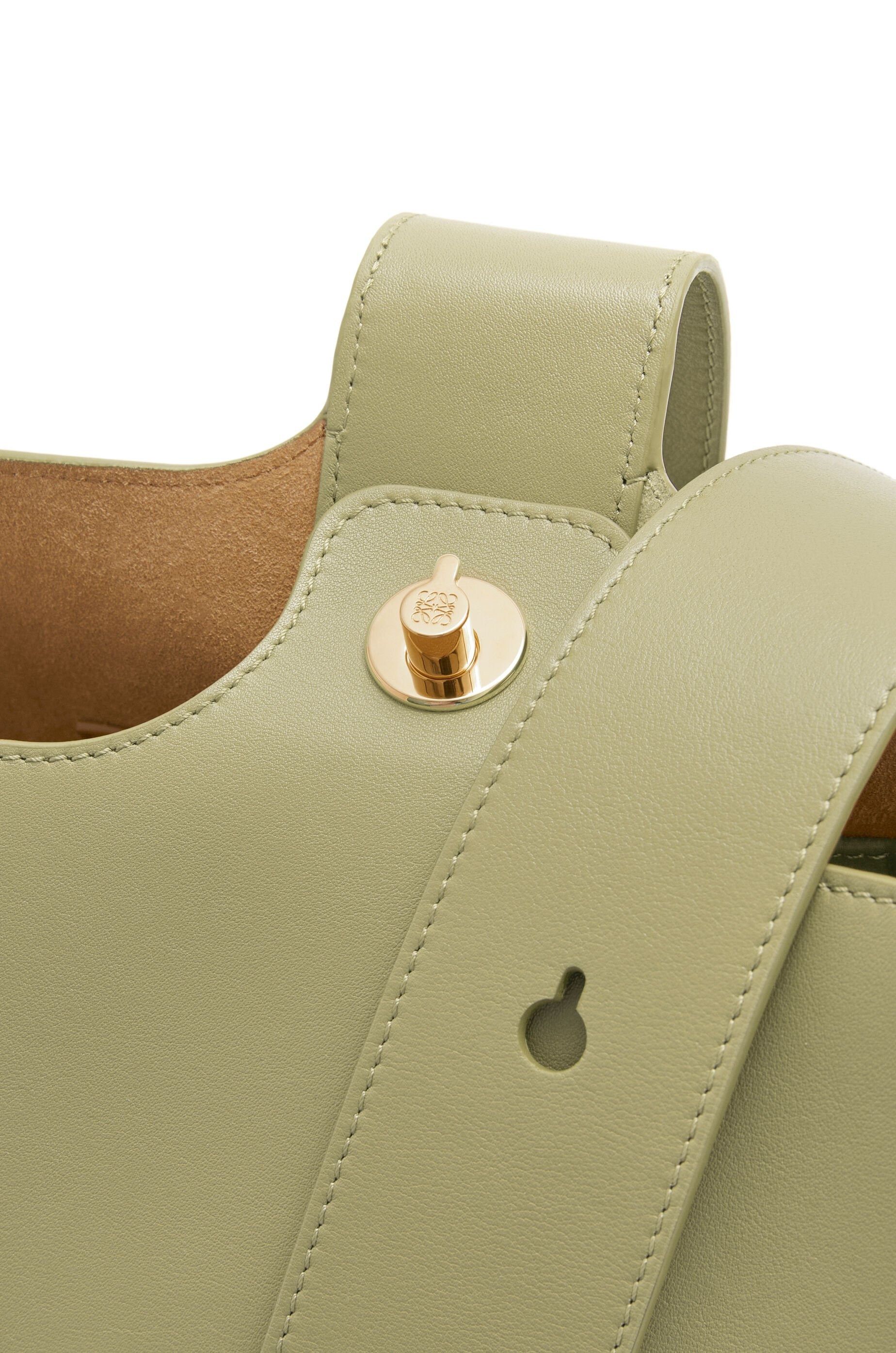 Loewe o1in1g0426 Size: OS/ Medium Pebble Bucket Bag in Green Size ONE SIZE - 8 Thumbnail