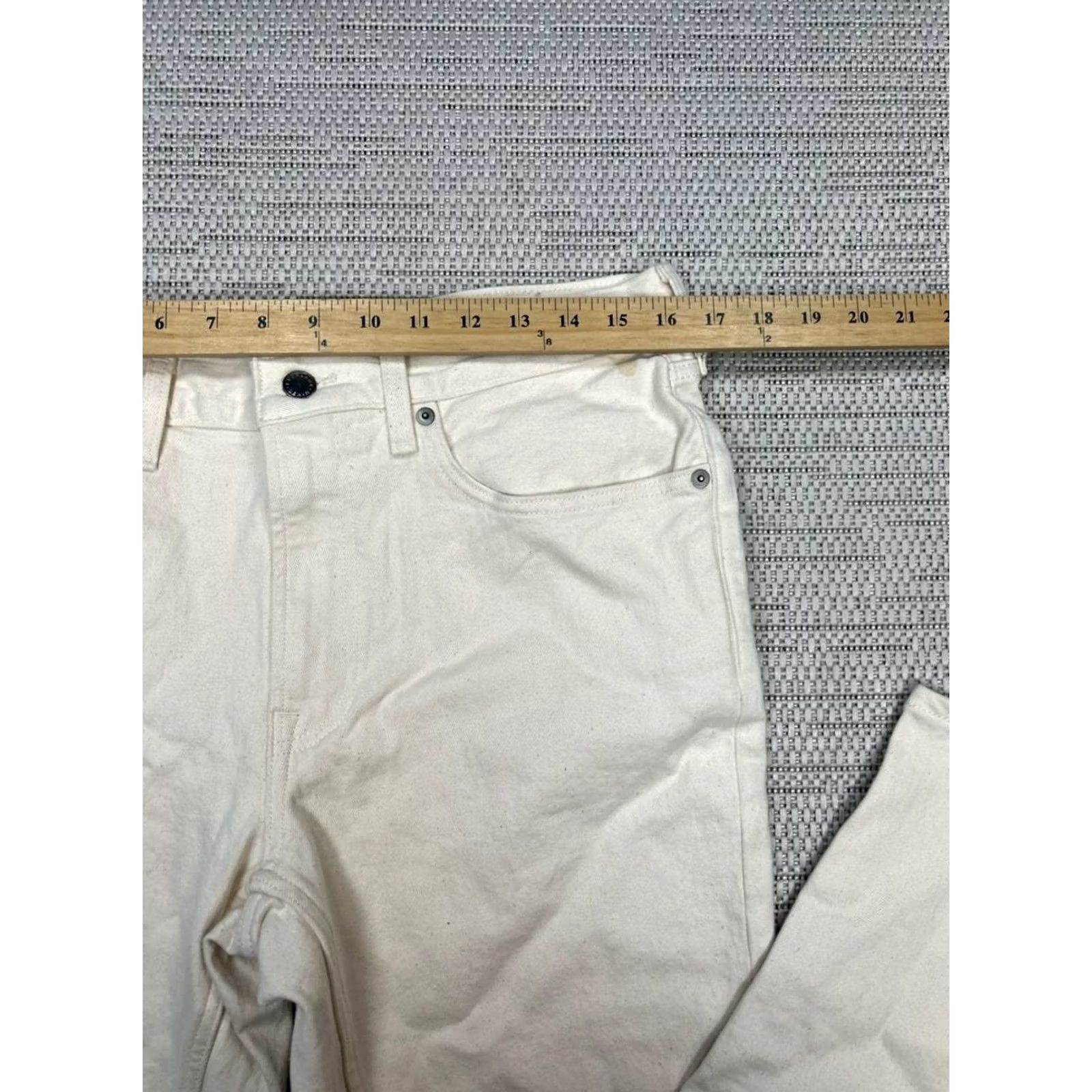 Everlane Everlane The Organic Slim Jeans Mens 32 Beige Cotton Mid Rise Skinny 32x32 Size US 32 / EU 48 - 7 Thumbnail