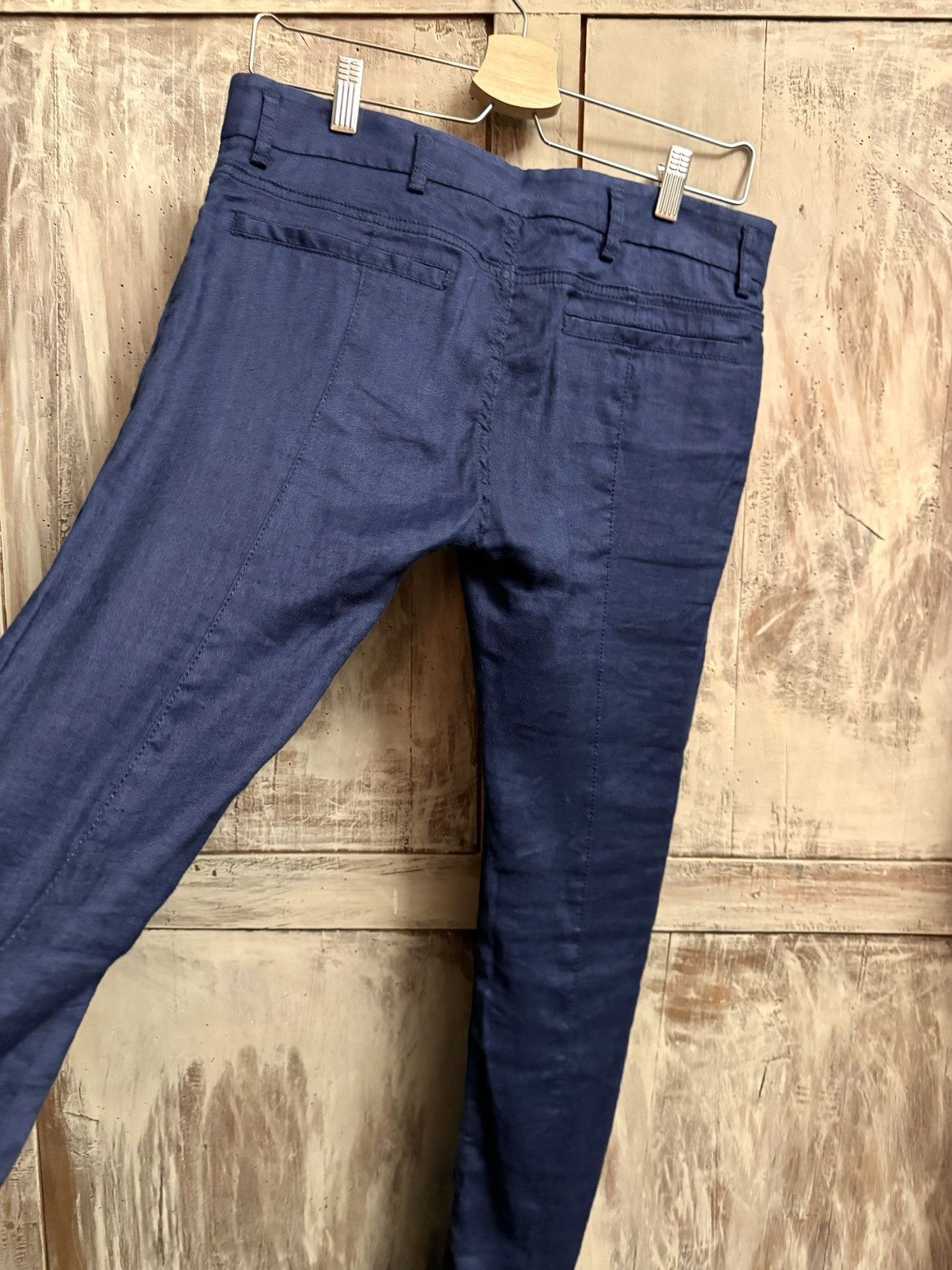 Haider Ackermann haider ackermann biker skinny blue pants linen XXS men Size US 27 - 7 Thumbnail