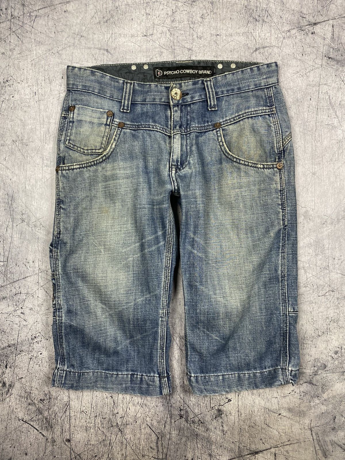 Other Vintage Psycho Cowboy Brand y2k Denim Shorts Size US 29 - 2 Thumbnail