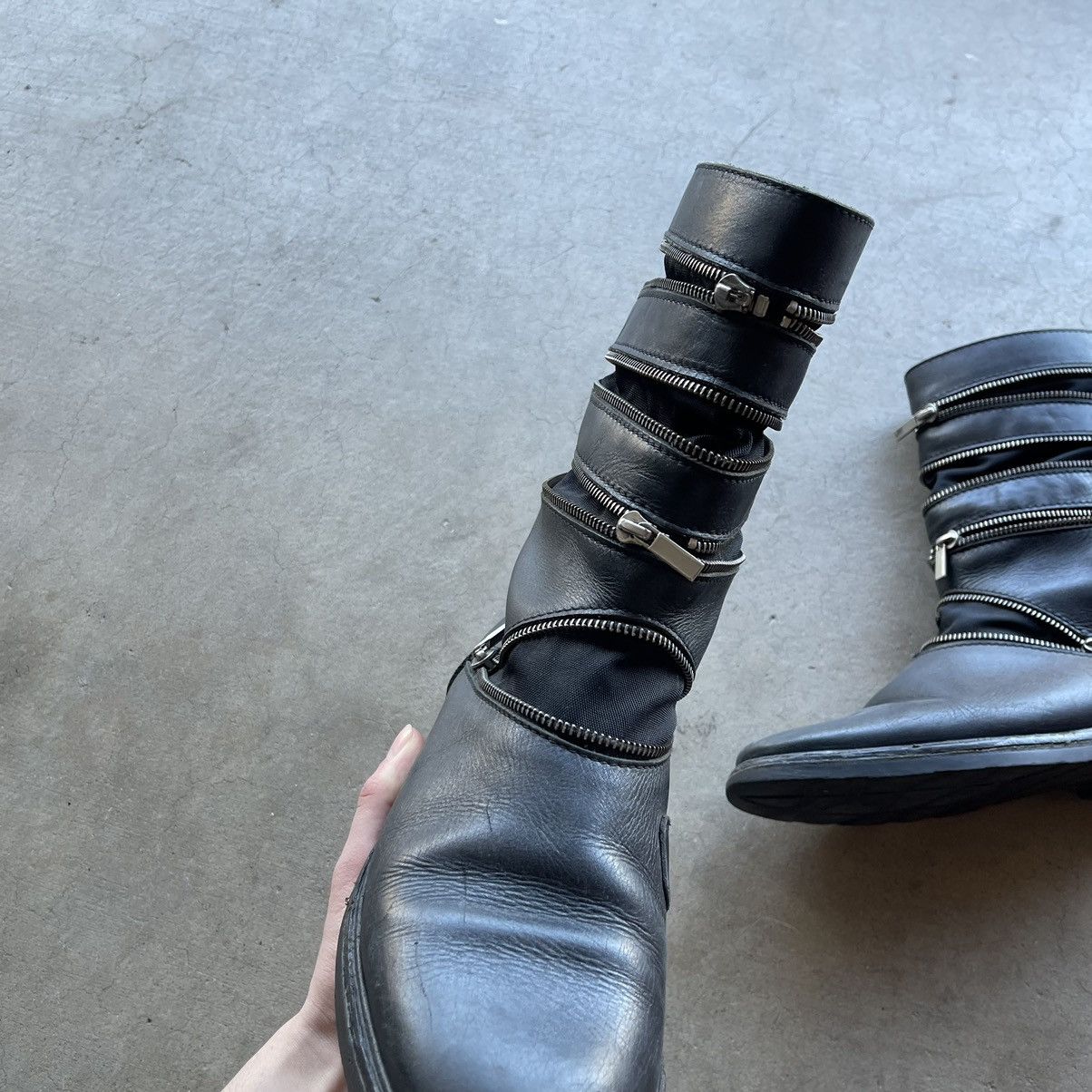 Raf Simons Raf Simons SS06 Accordion Zipper Boots Size US 9.5 / EU 42-43 - 4 Thumbnail