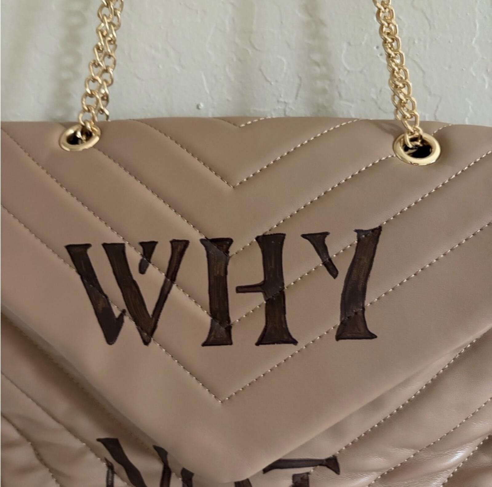 Shein Custom SHEIN Tan Quilted Shoulder Bag Size ONE SIZE - 2 Thumbnail