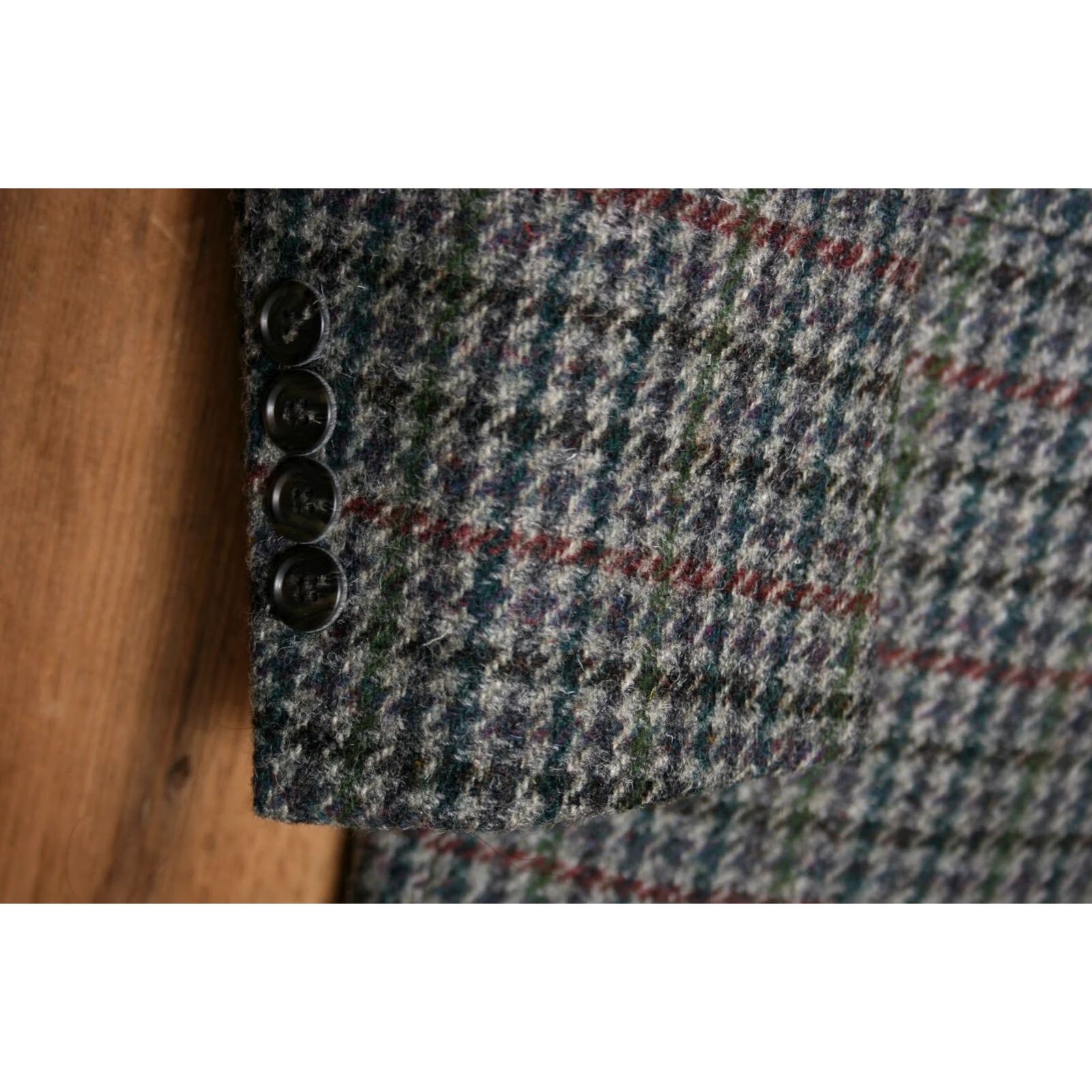 Lands' End Lands' End Houndstooth 100% Wool 3-Button Blazer Sport Coat Sz. 41L Men Jacket/Coat Long Multicolor Wool 3-Button Sports Coat Size 42R - 5 Thumbnail