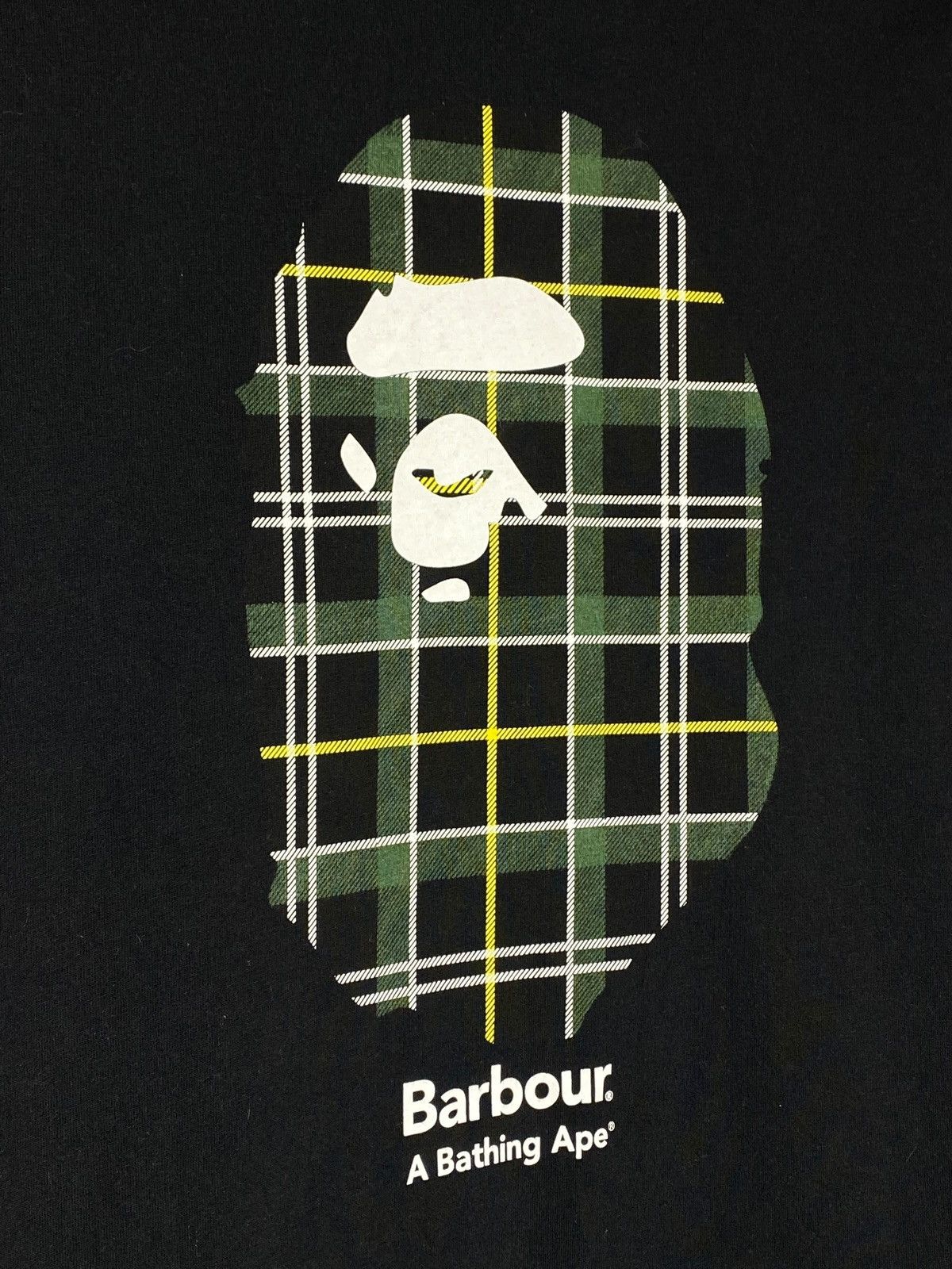 Bape × Barbour Bape x Barbour Rare Collaboration Black T-Shirt Size US S / EU 44-46 / 1 - 4 Thumbnail