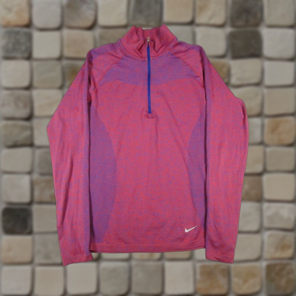 Nike Nike Sweater Womens Medium Red Dri-Fit Running Quarter Zip Size M / US 6-8 / IT 42-44 - 1 Thumbnail