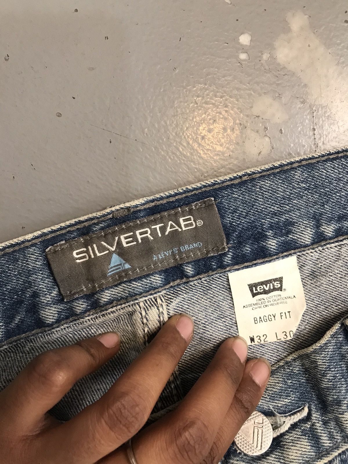 Levi's × Vintage Vintage Levi’s Strauss & co. Silver tab denim Size US 34 / EU 50 - 7 Thumbnail