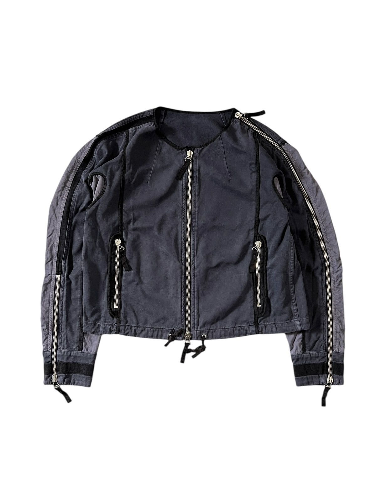 Dries Van Noten Dries Van Noten AW14 Cropped Zip Bomber Jacket Size US S / EU 44-46 / 1 - 2 Thumbnail