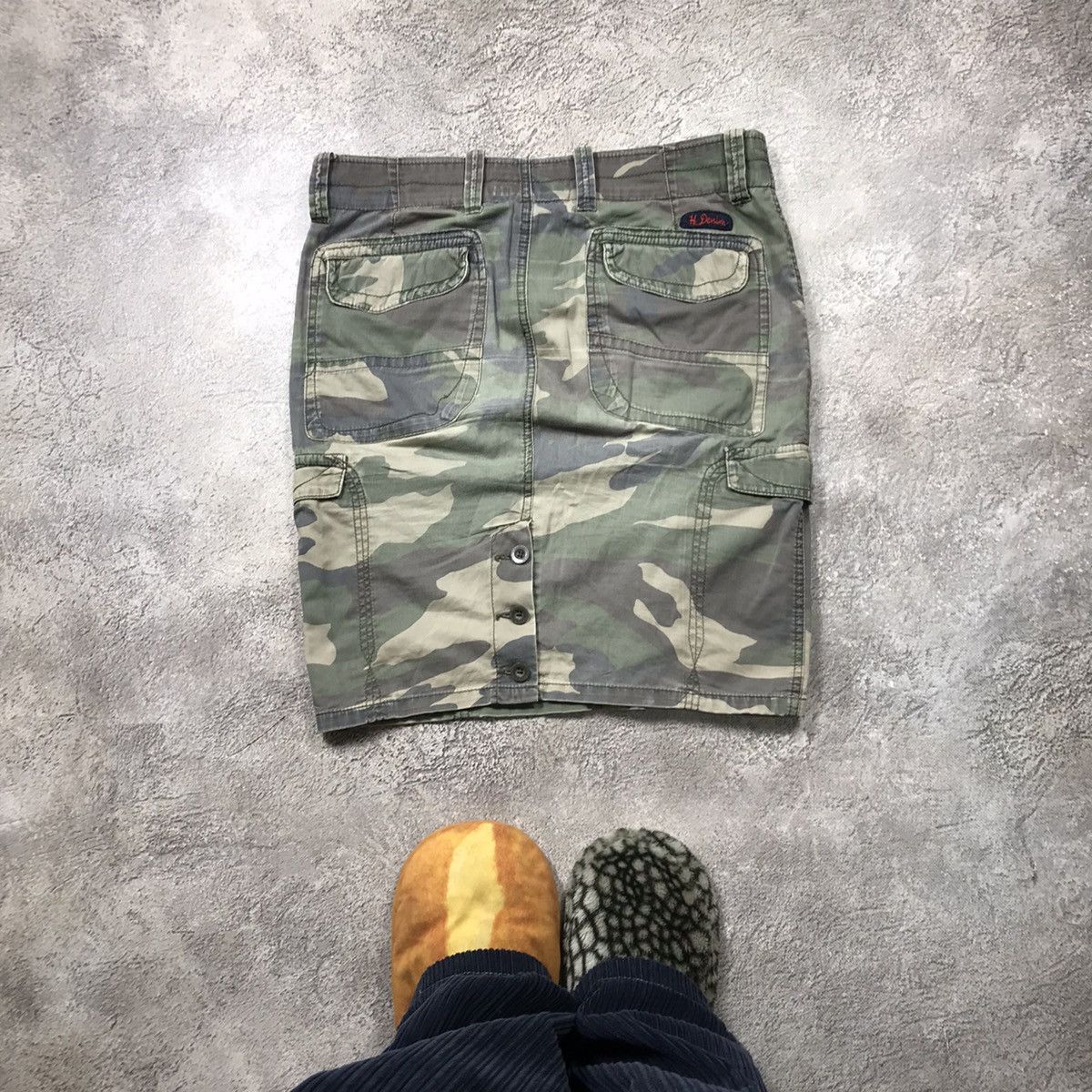 Vintage Vintage Y2K Camo Cargo Shorts Baggy Streetwear Distressed 31 Size 31" - 6 Thumbnail