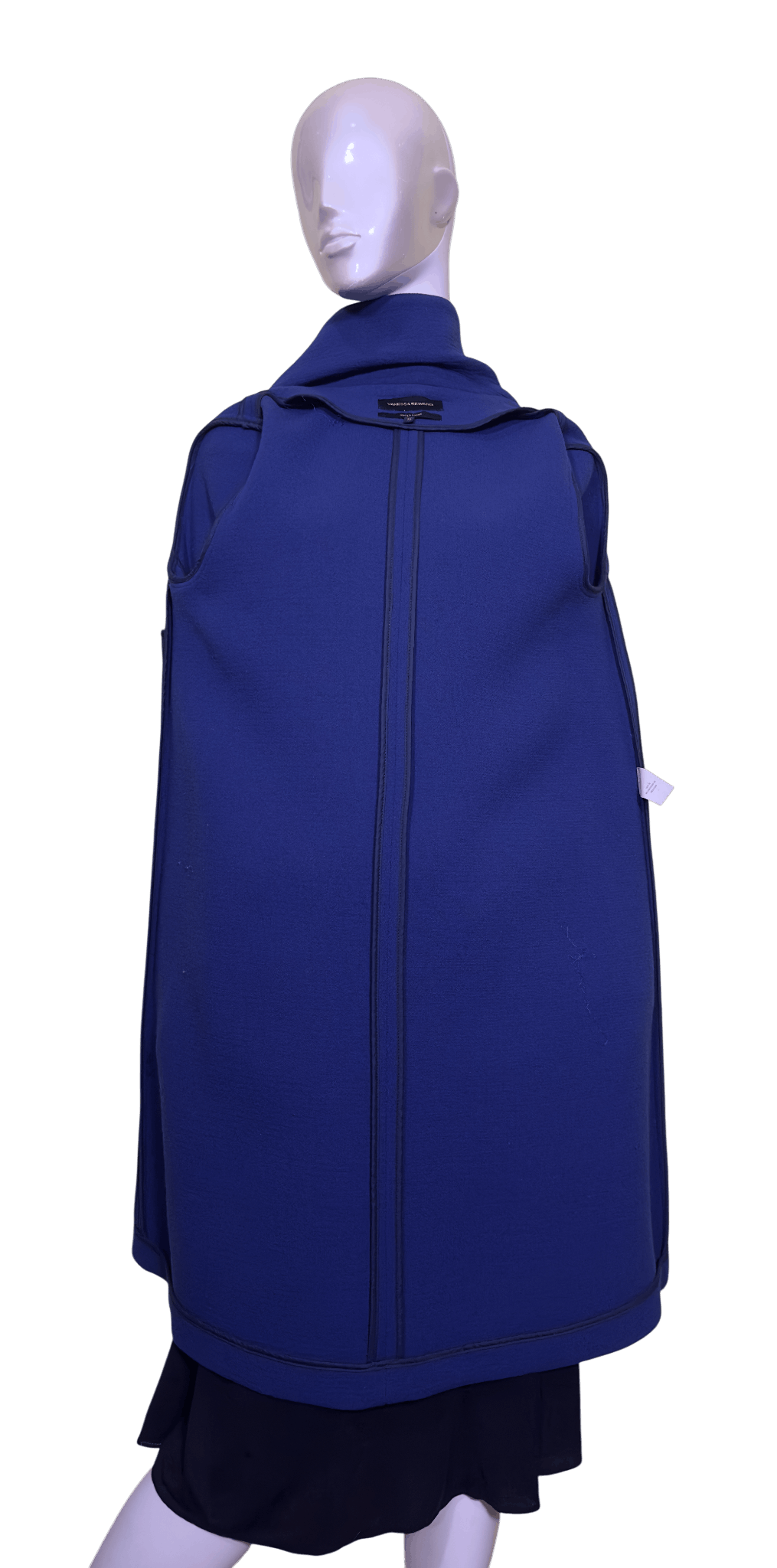 Vanessa Seward Blue Wool Coat Size S / US 4 / IT 40 - 6 Thumbnail