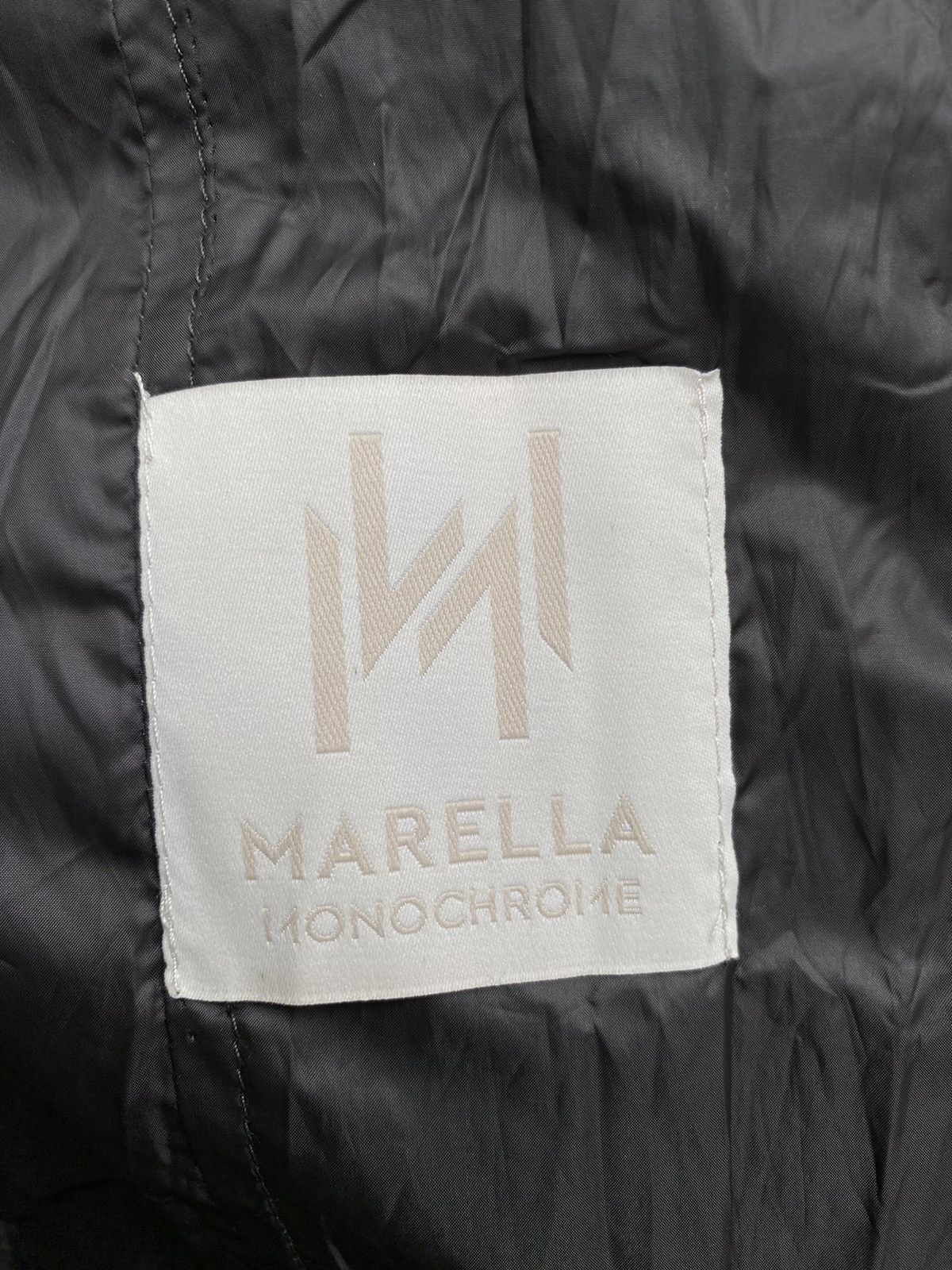Marella × Max Mara Marella Monochrome Hooded Coat Size XS / US 0-2 / IT 36-38 - 8 Thumbnail