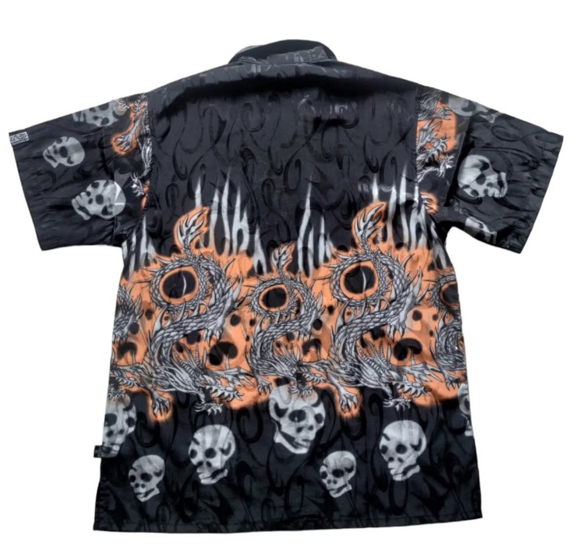 Japanese Brand Vintage 90s Dogtown Dragon Printed Shirt y2k style Size US L / EU 52-54 / 3 - 2 Thumbnail