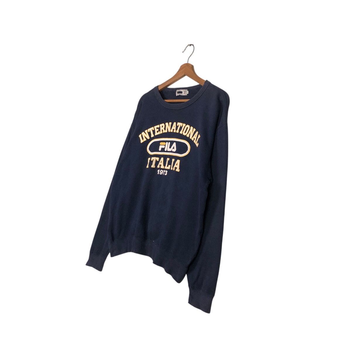 Fila × Japanese Brand 📌 Vintage Sweatshirt Fila Italia Big Logo Spell Out Design Size US L / EU 52-54 / 3 - 3 Thumbnail