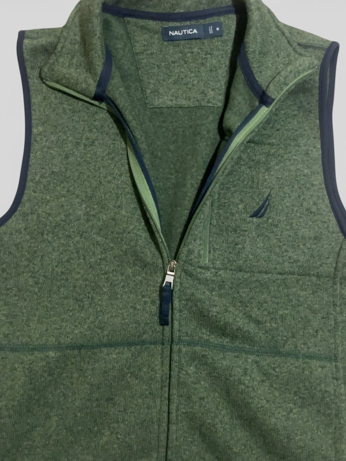 Nautica Nautica 90s Vintage Forest Green Fleece Zip-Up Vest, M Size US M / EU 48-50 / 2 - 4 Thumbnail