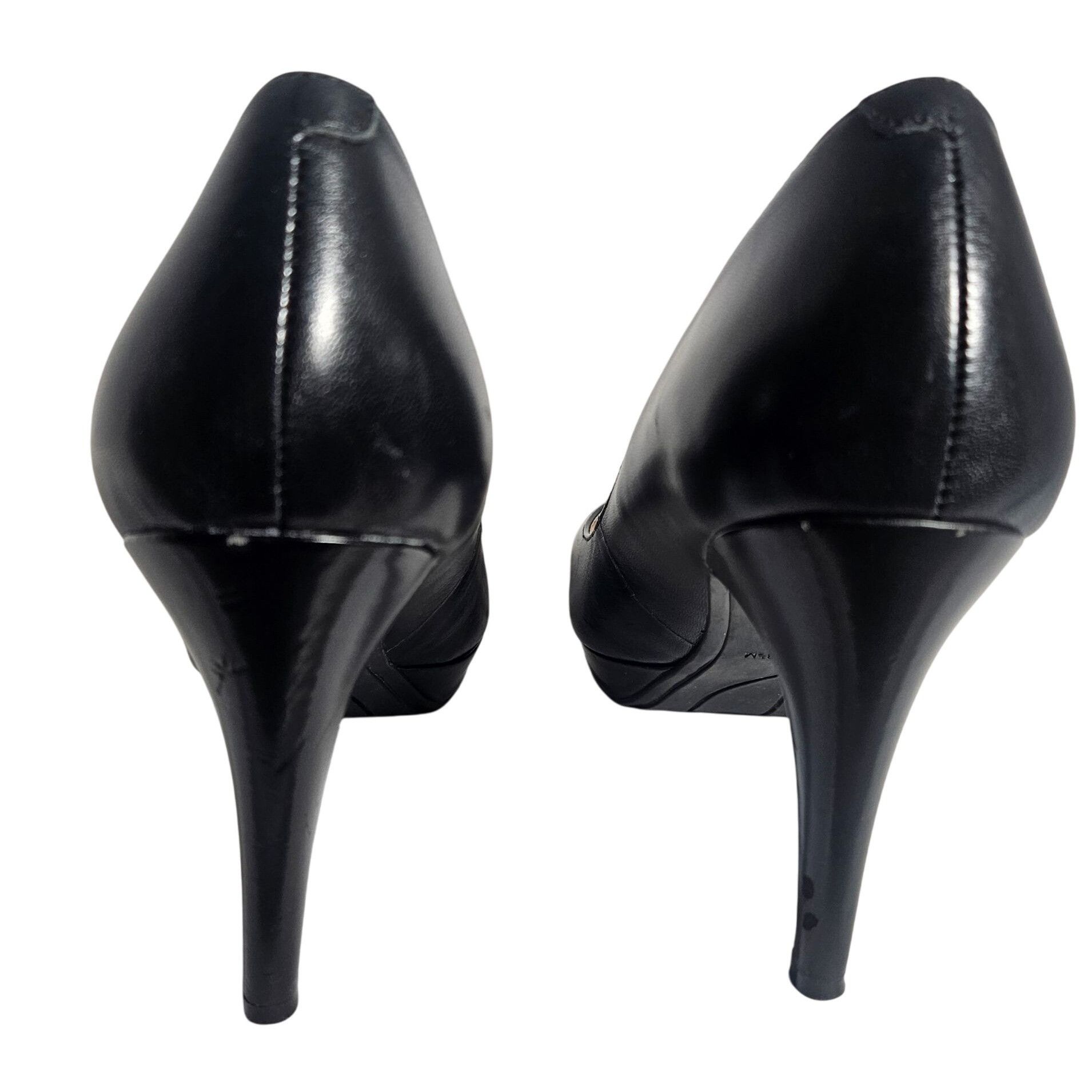 Marc Fisher Marc Fisher Women’s Black Leather Heels 8.5M | Quiet Luxury Size US 8.5 / IT 38.5 - 8 Thumbnail