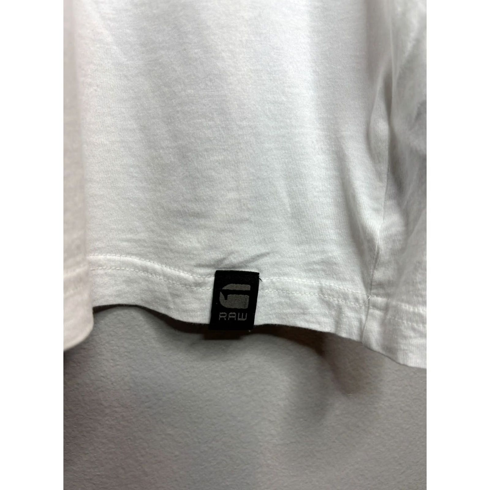 G-Star G-Star Raw T-Shirt Men's Size 2XL White 3301 Logo Spell Out Stars Size US XXL / EU 58 / 5 - 4 Thumbnail