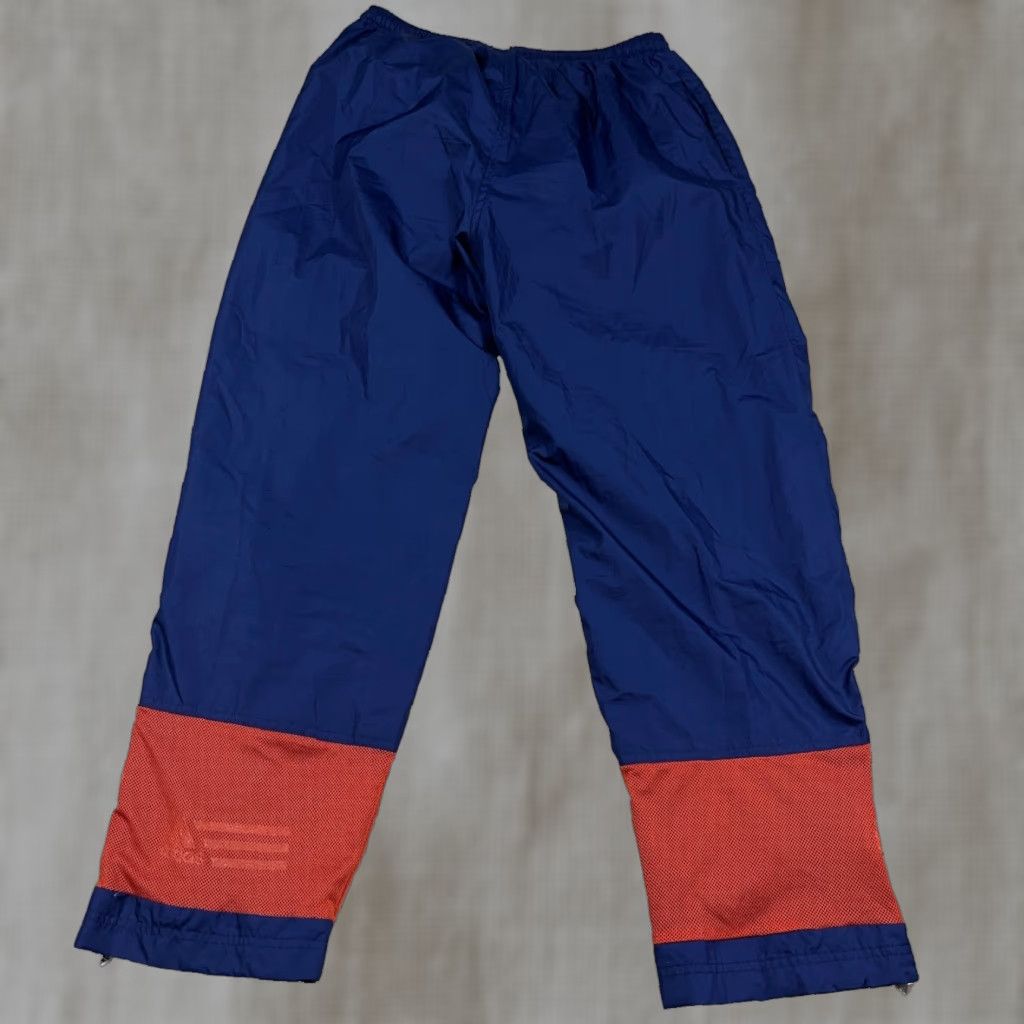 Adidas VINTAGE adidas Pants Men XL Blue Orange Windbreaker Joggers Track Baggy Size US 36 / EU 52 - 1 Thumbnail